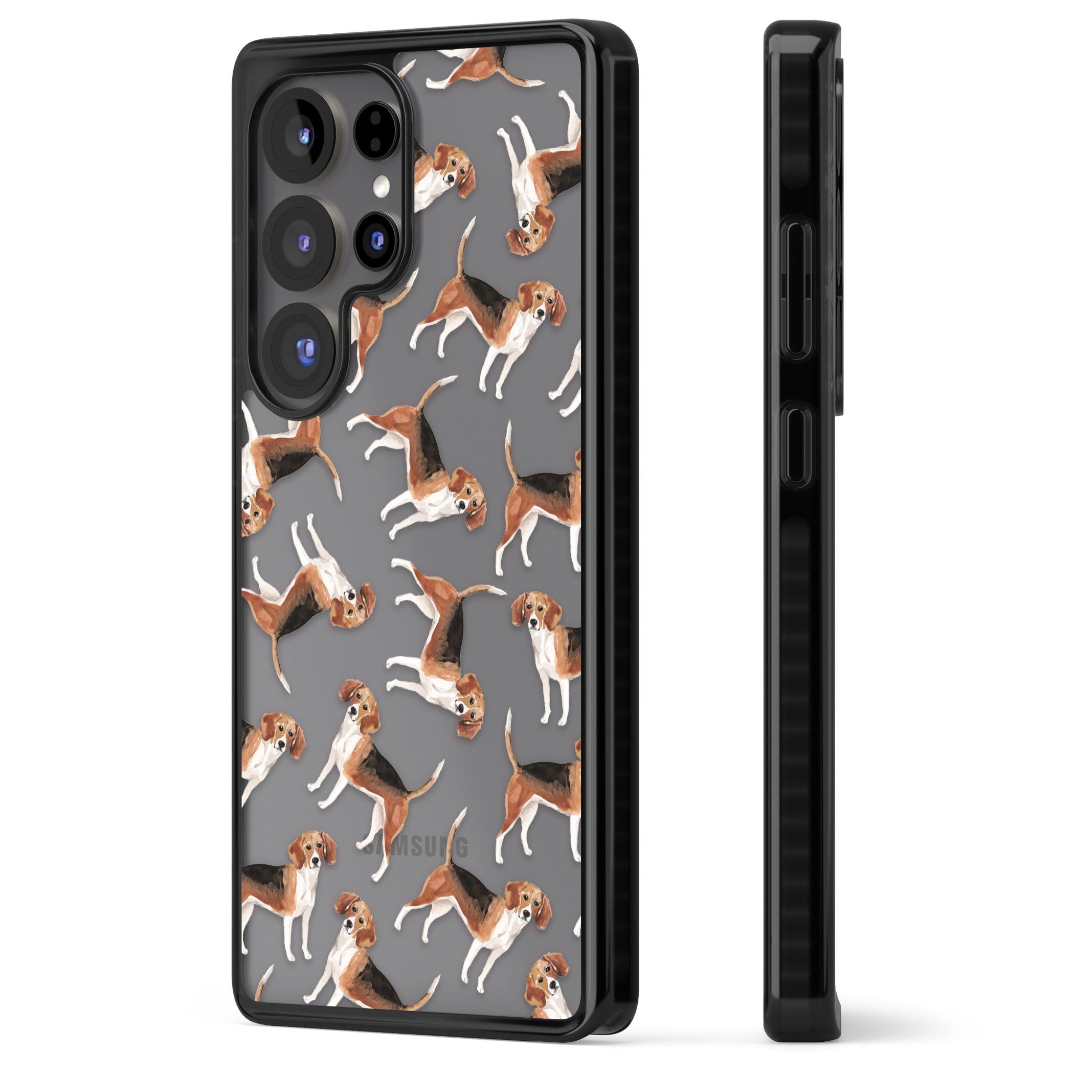 Beagle Watercolor Pattern