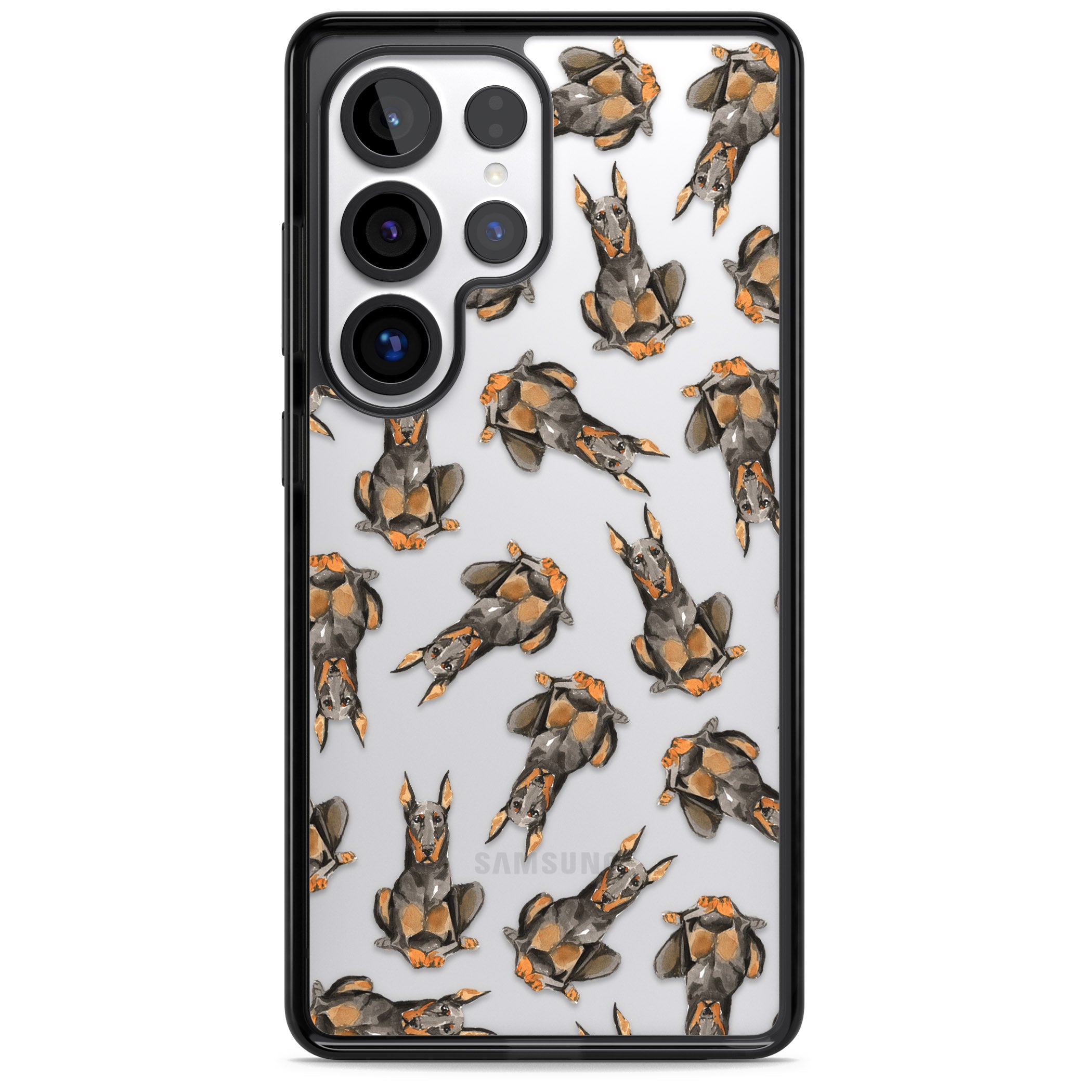 Doberman Watercolor Dog