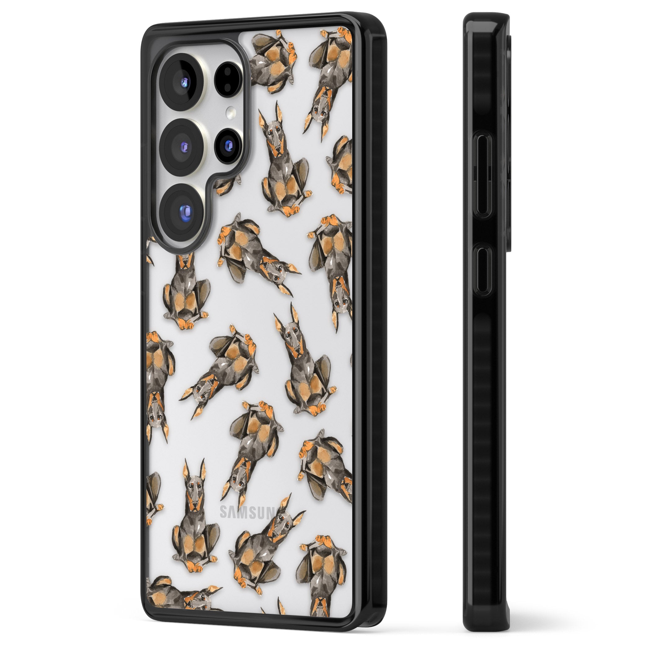 Doberman Watercolor Dog