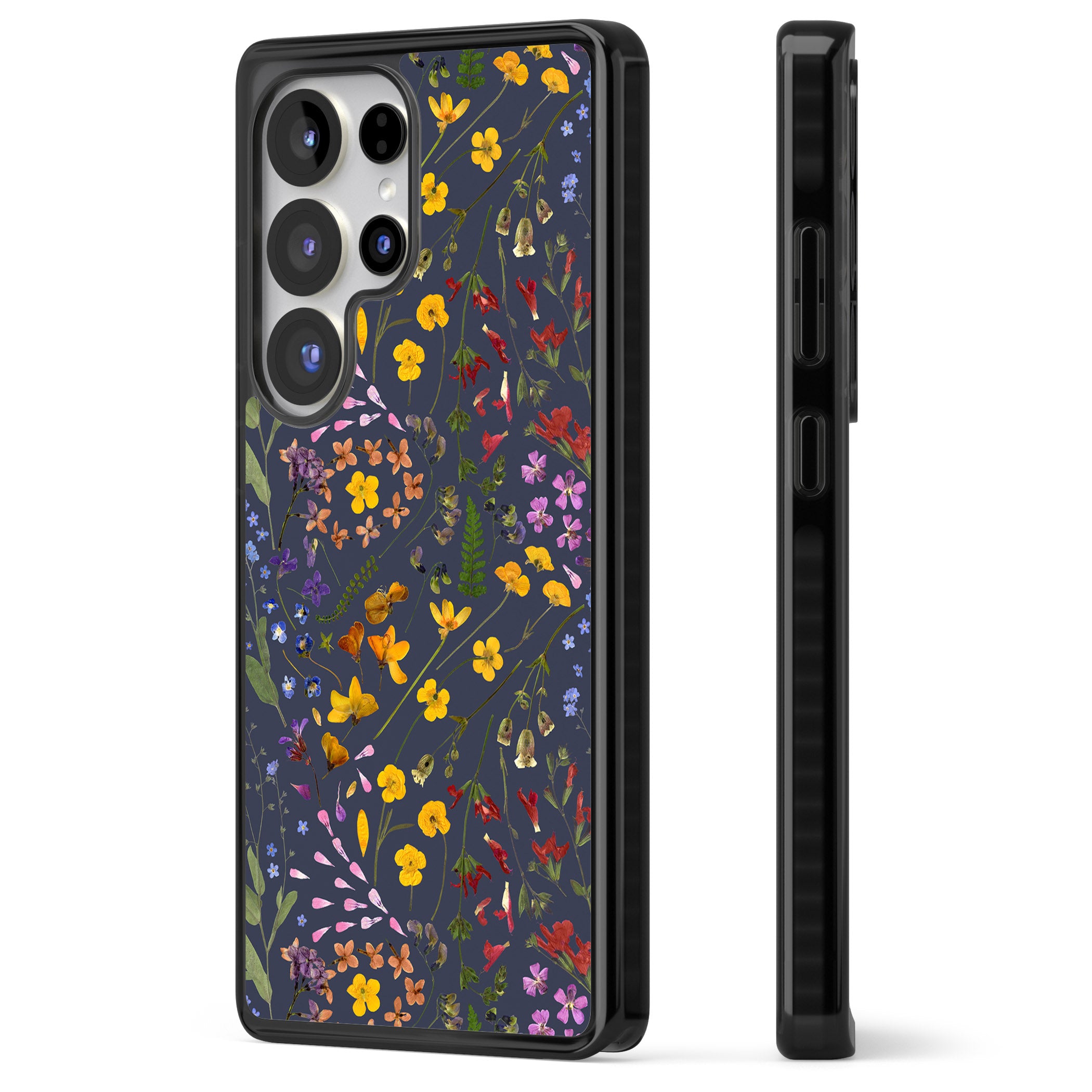 Wildflower Leaves Cluster Navy