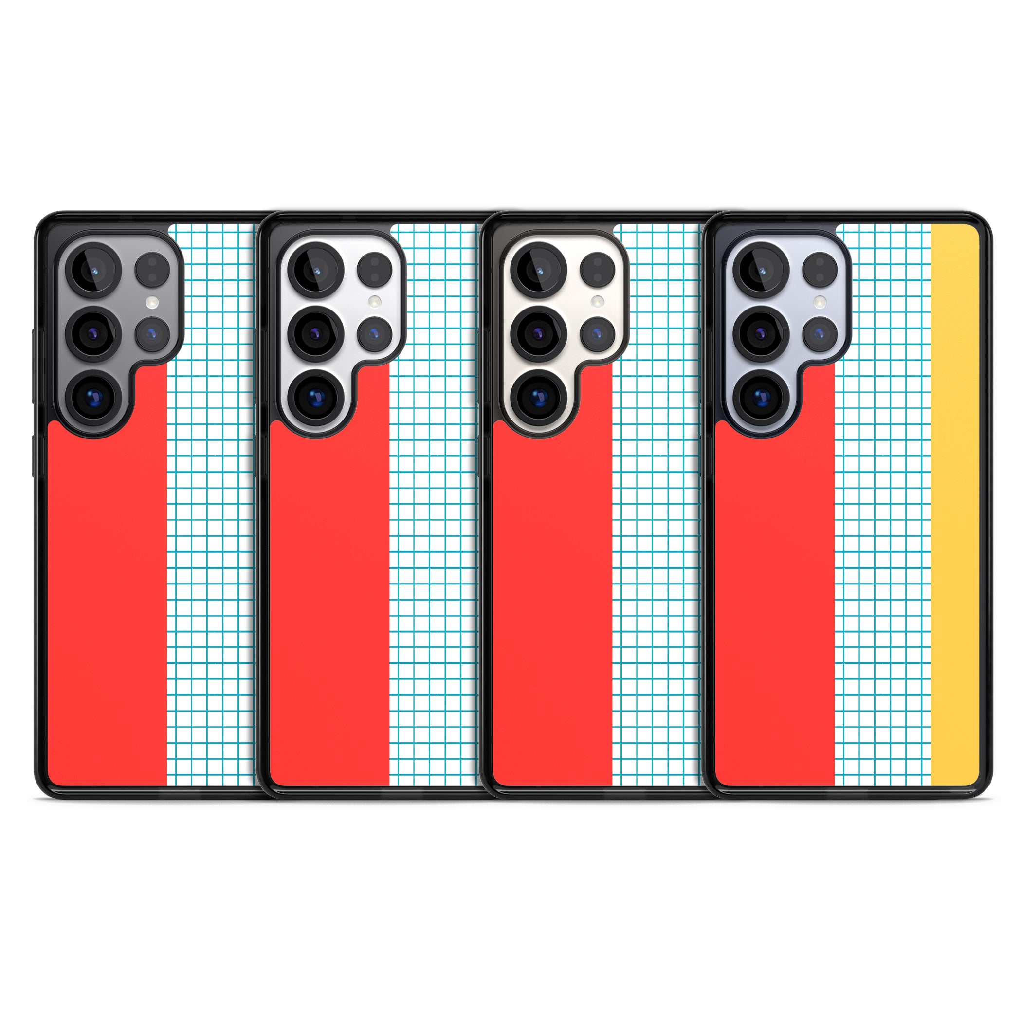 Abstract Grid Red, Blue, Yellow