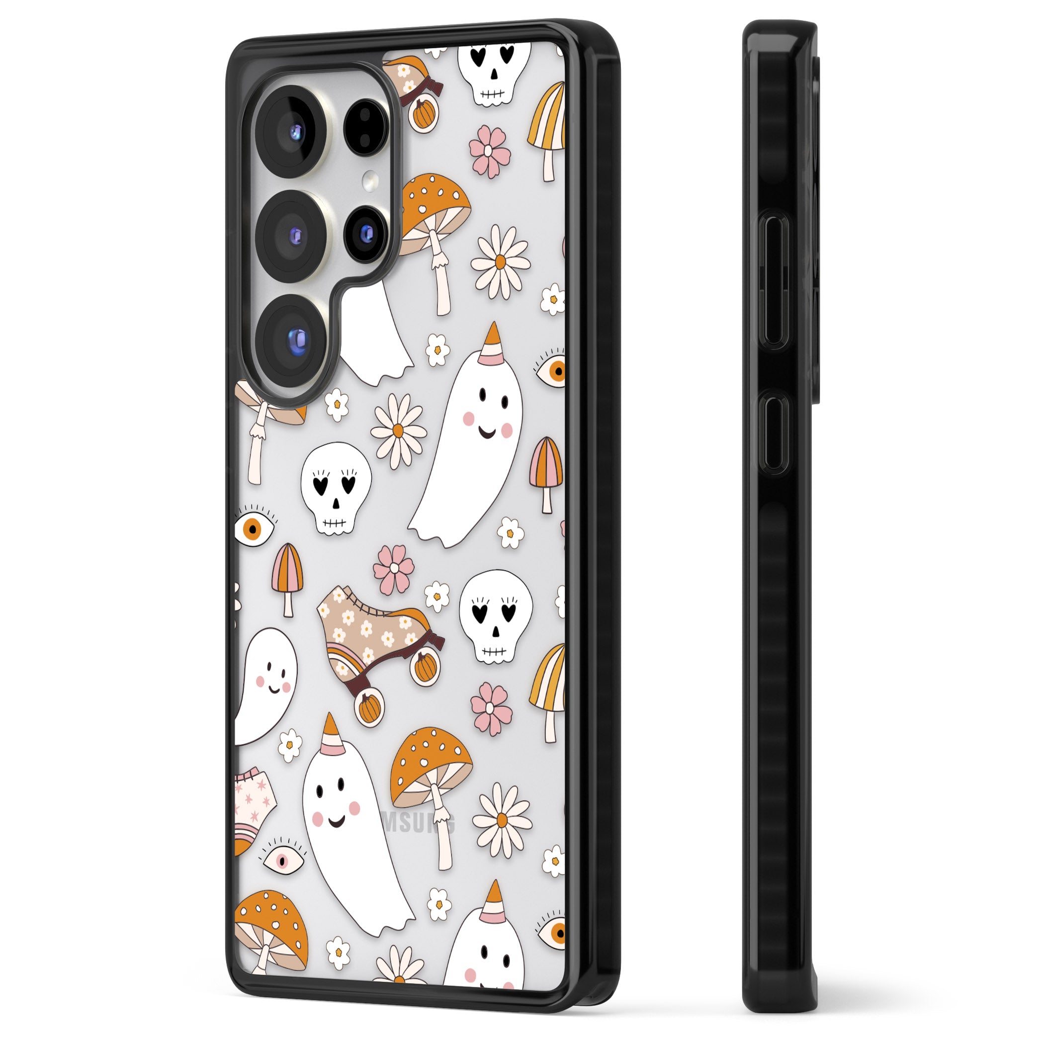 Cute Ghost And Skulls Pattern