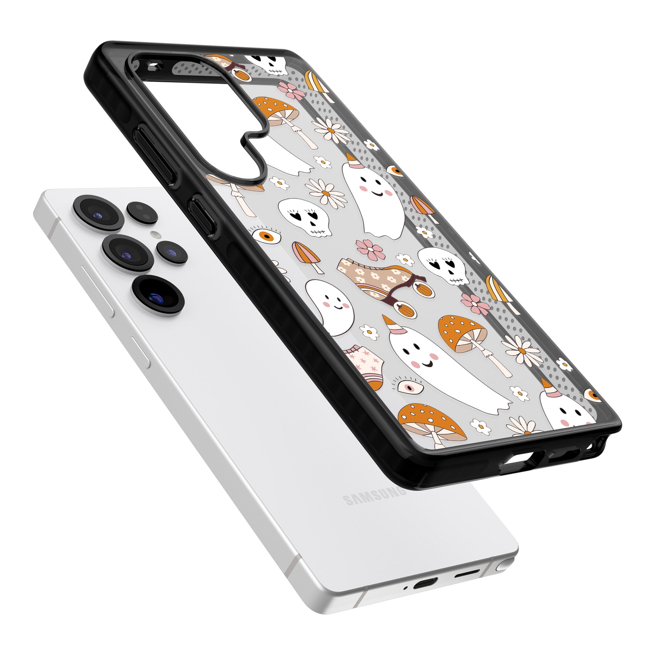 Cute Ghost And Skulls Pattern