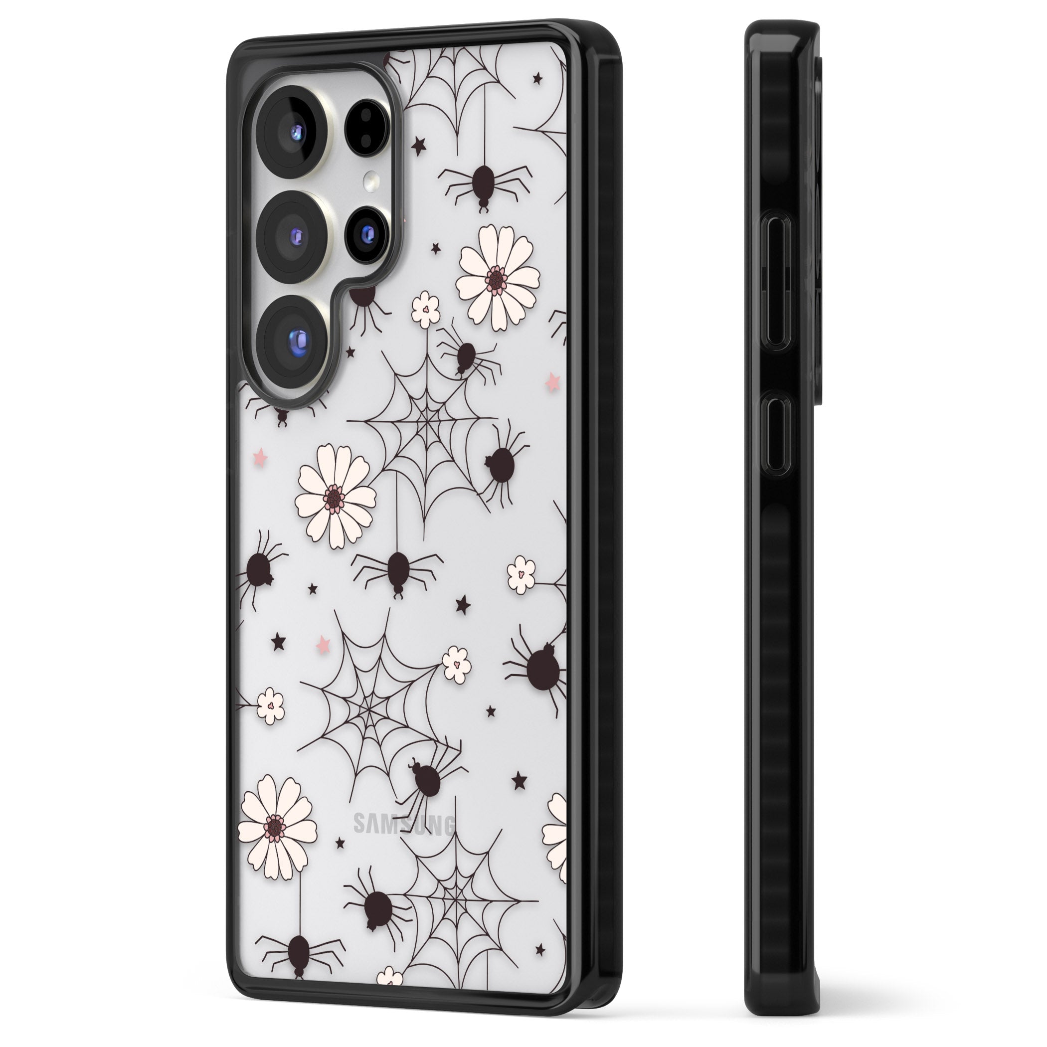 Spiders And Flowers Pattern