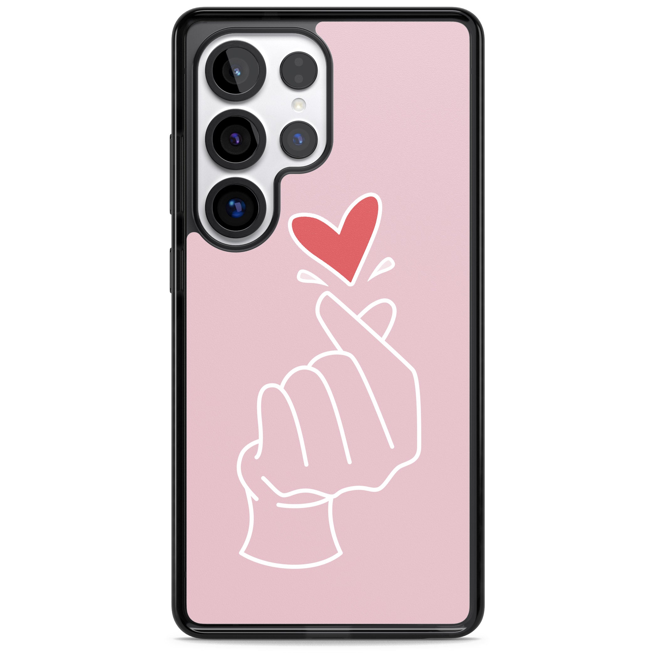 Pink Heart Hand