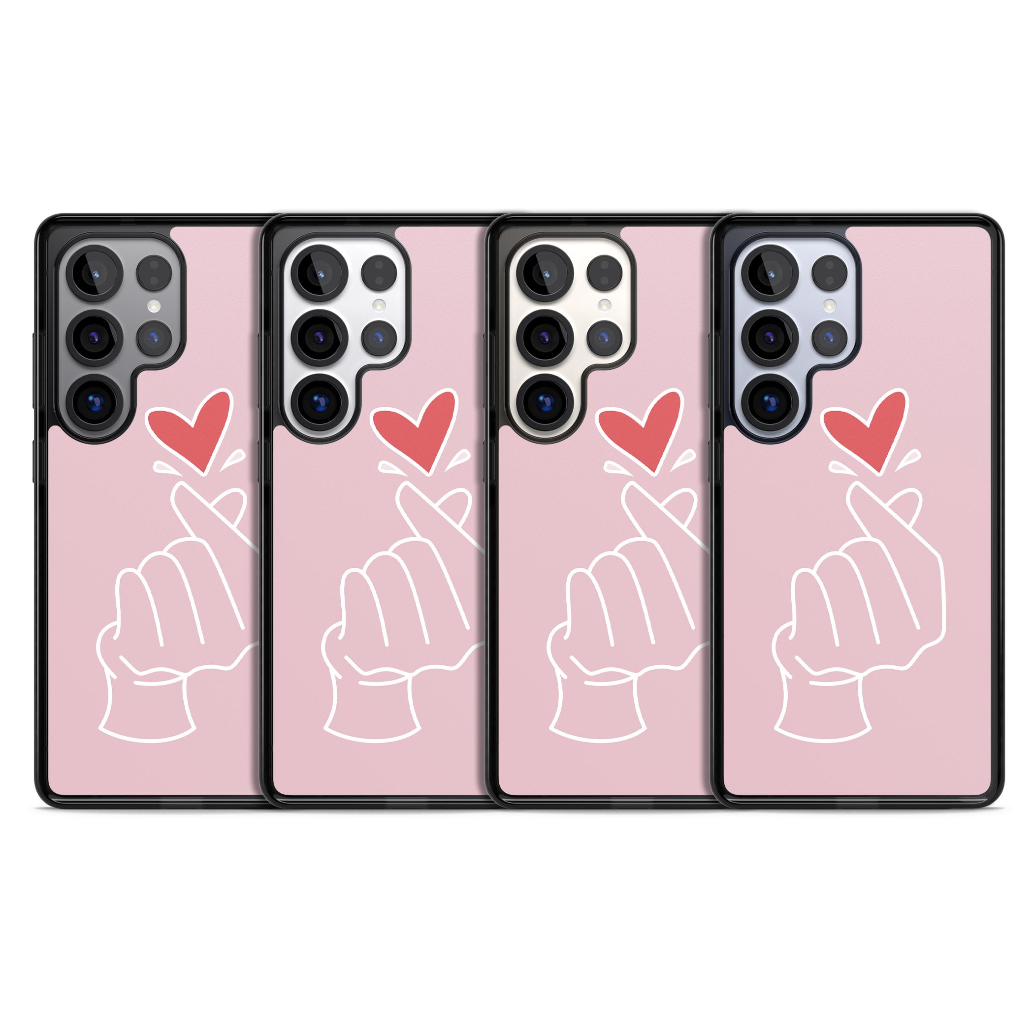 Pink Heart Hand