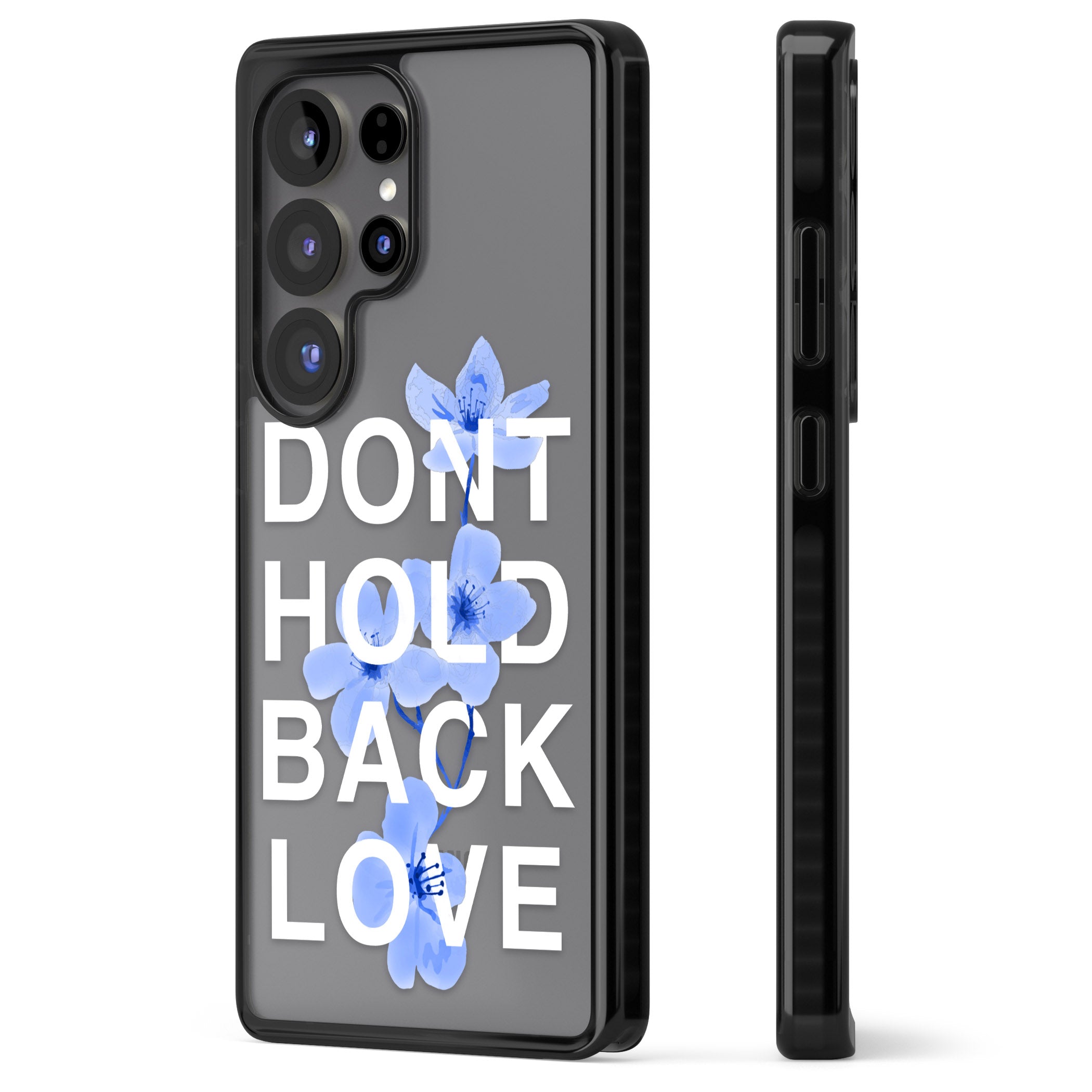 Don'T Hold Back Love Blue & White