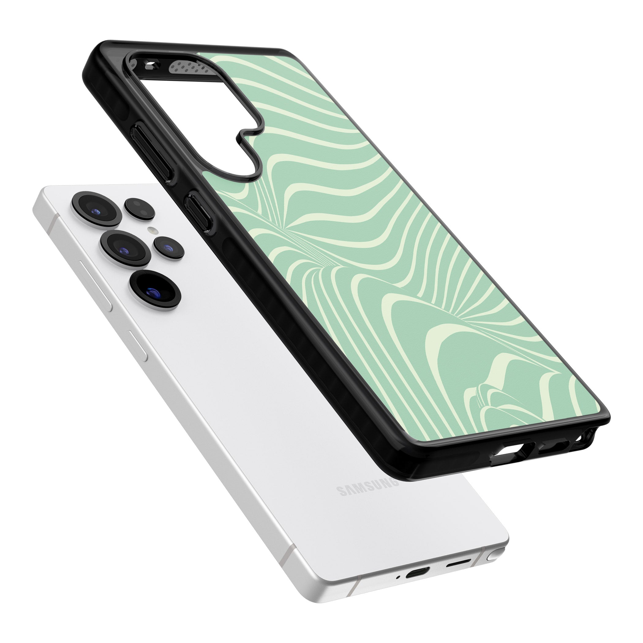 Mint Green Distorted Line