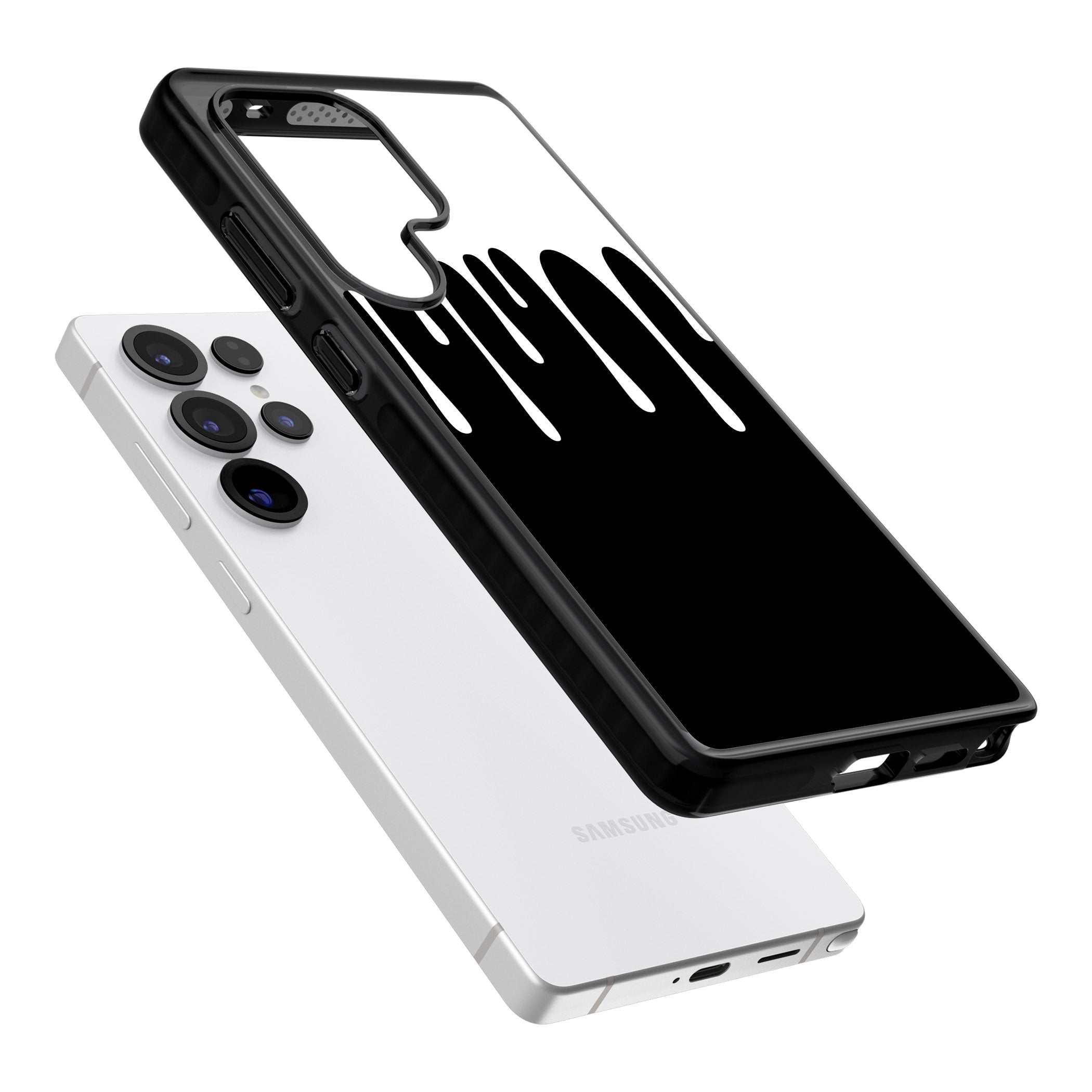 Melted Effect: White & Black