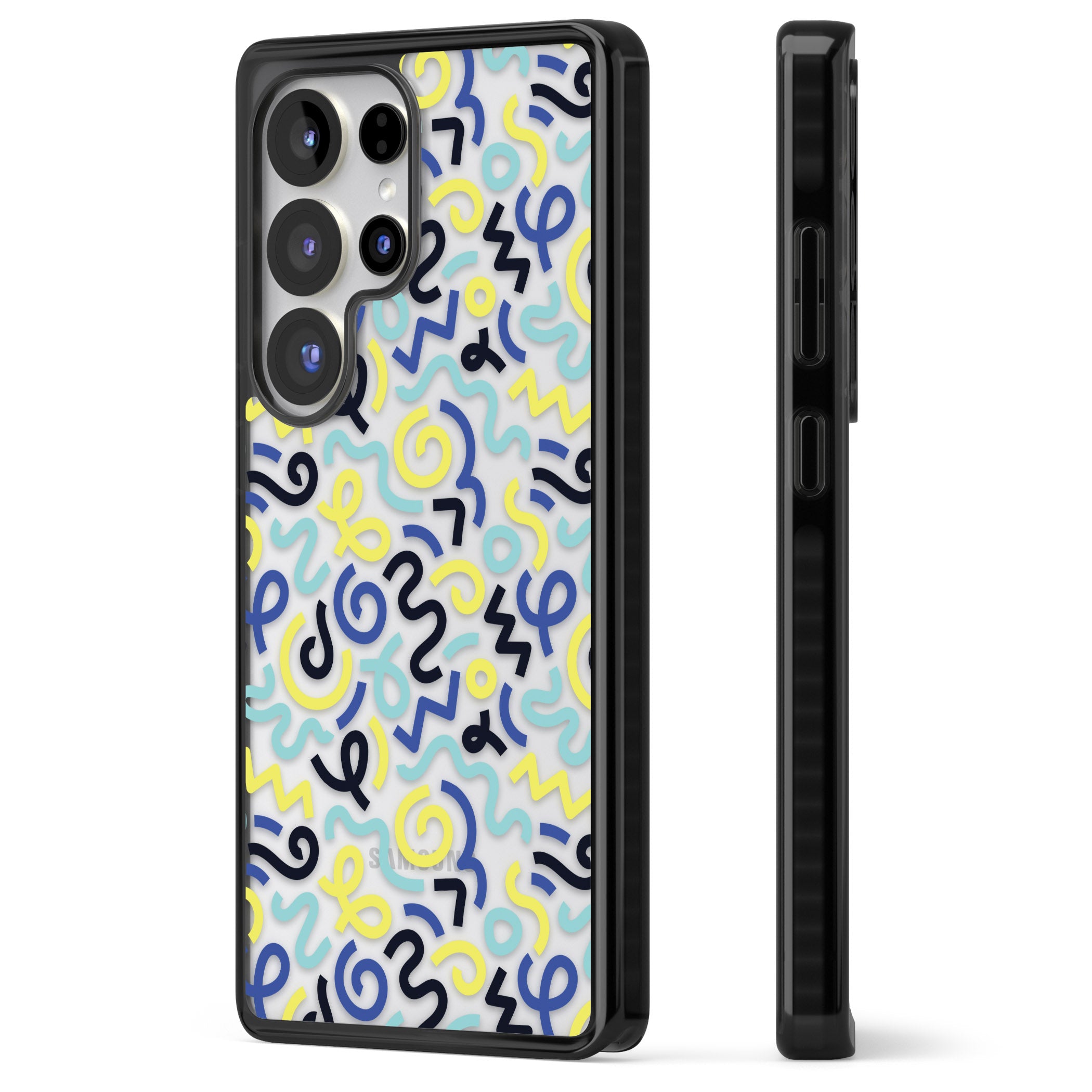 Blue & Yellow Memphis Retro