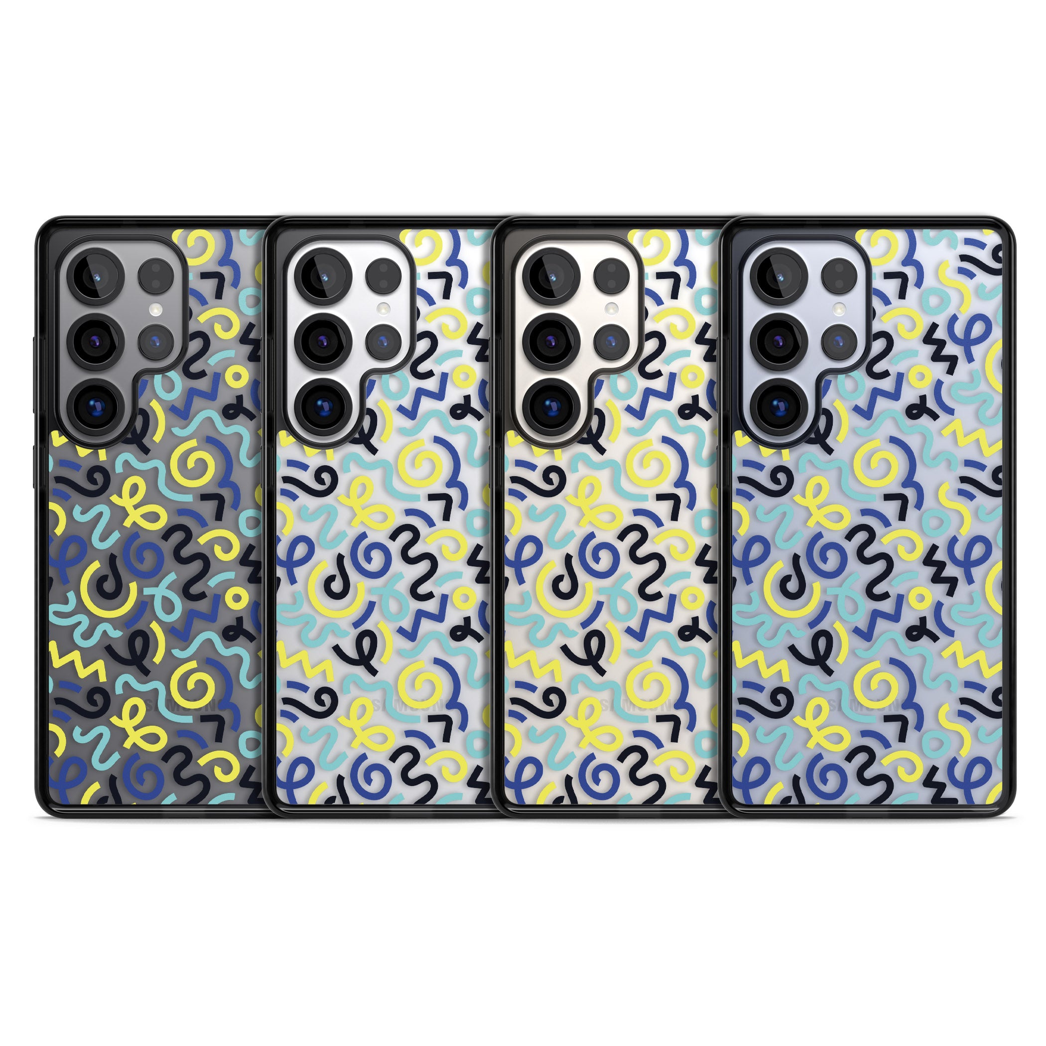 Blue & Yellow Memphis Retro