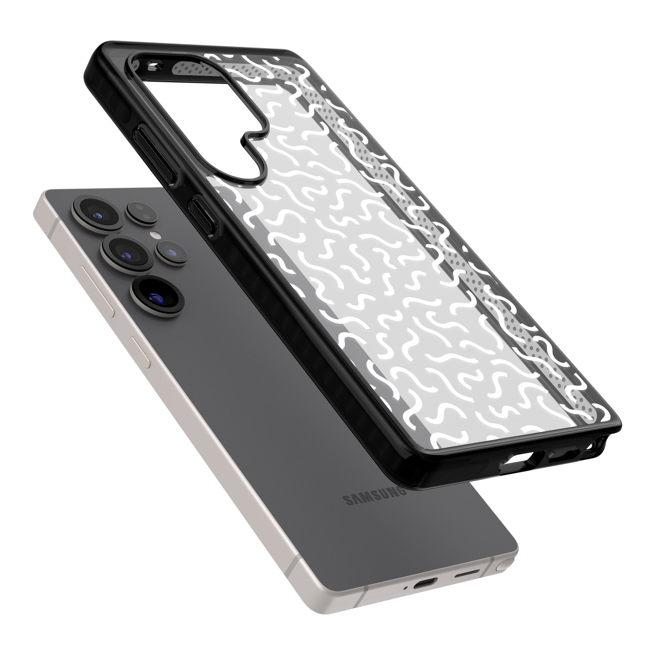 Black & White Wavy Pattern