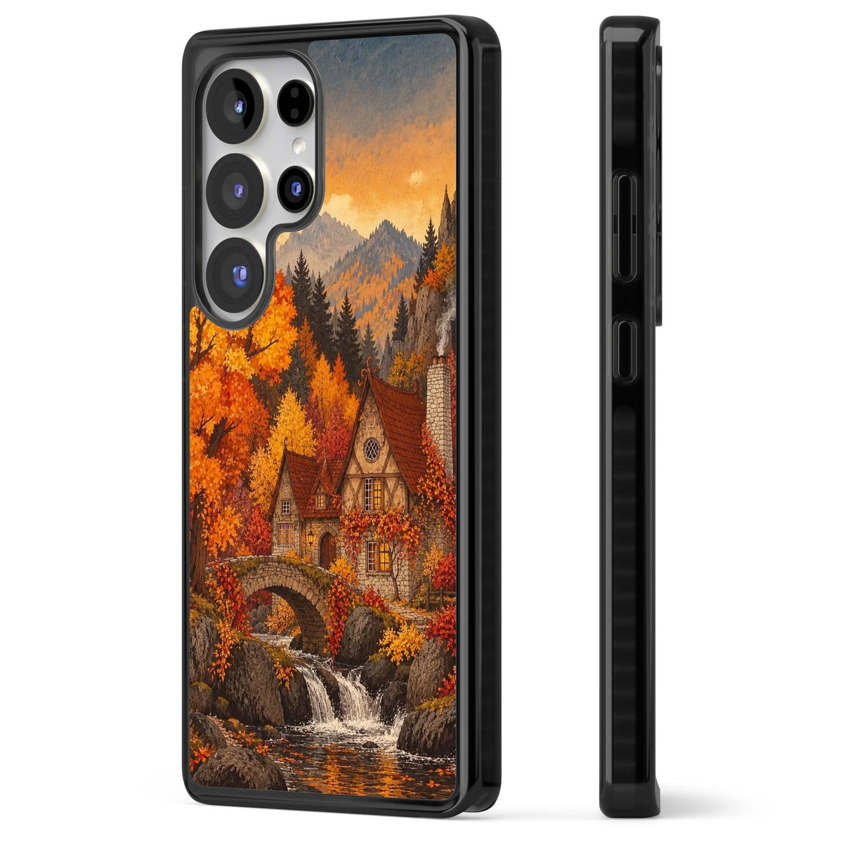 Auburn Cottage iPhone case | Black Impact case for Samsung Galaxy S25 Ultra