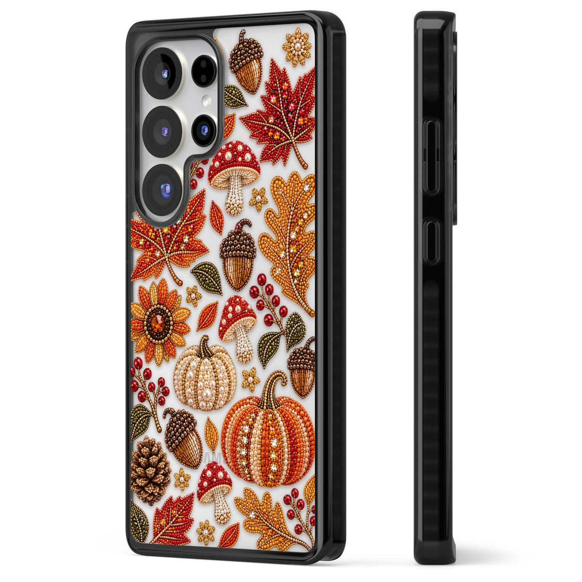 Beaded Autumn iPhone case | Black Impact case for Samsung Galaxy S25 Ultra