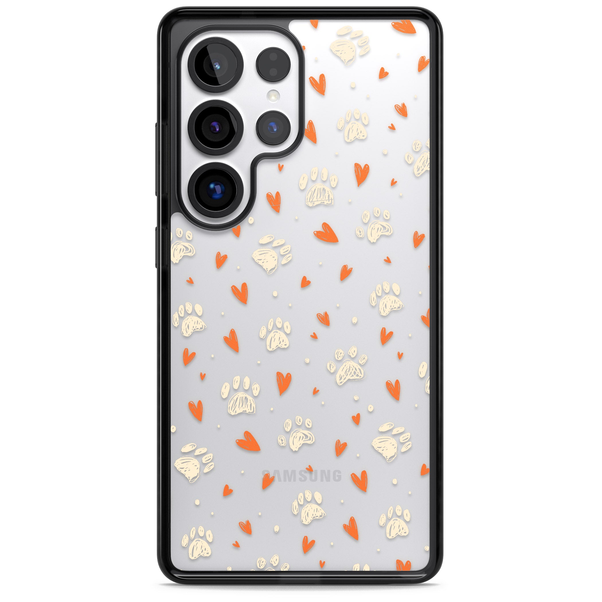 Paws And Hearts Pattern