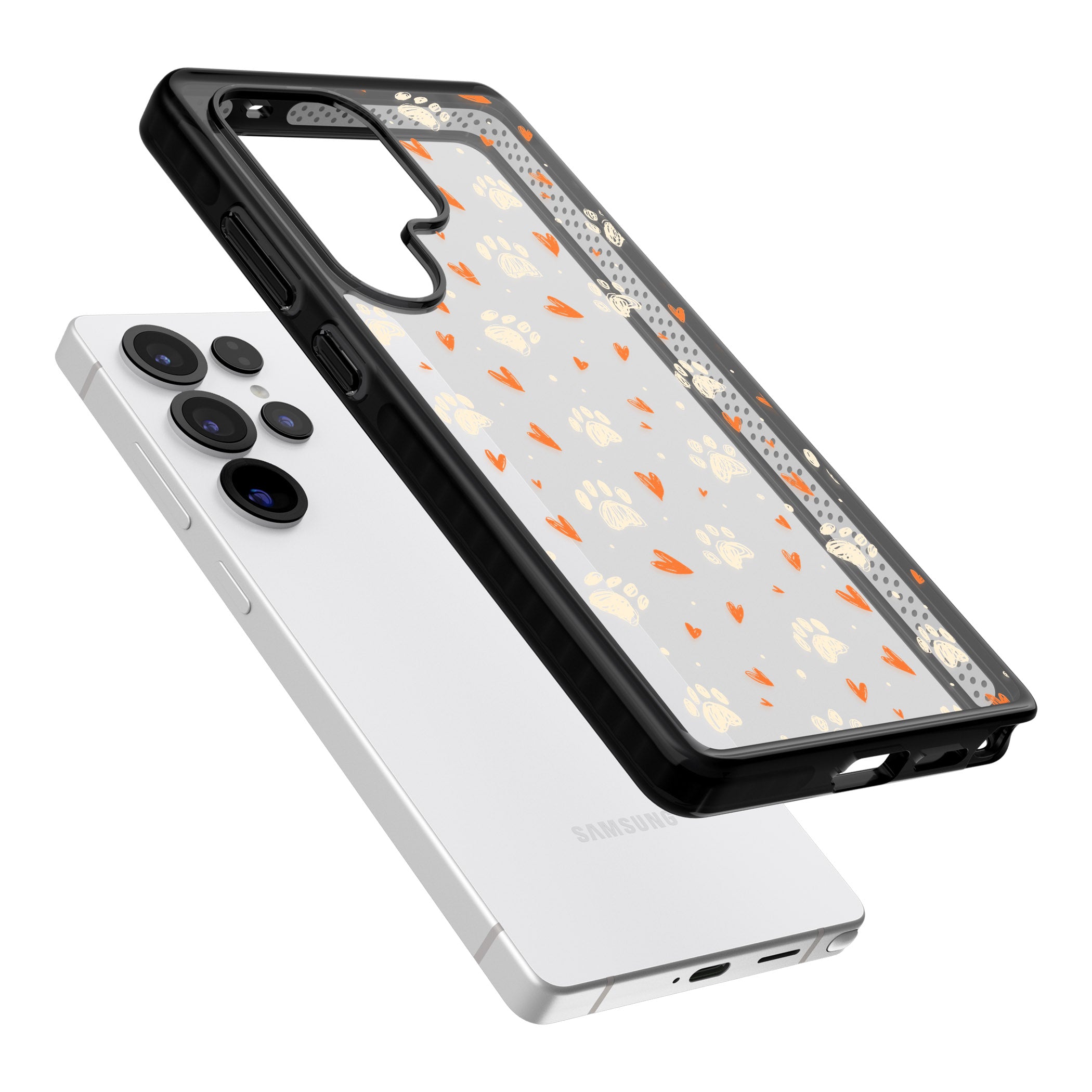 Paws And Hearts Pattern