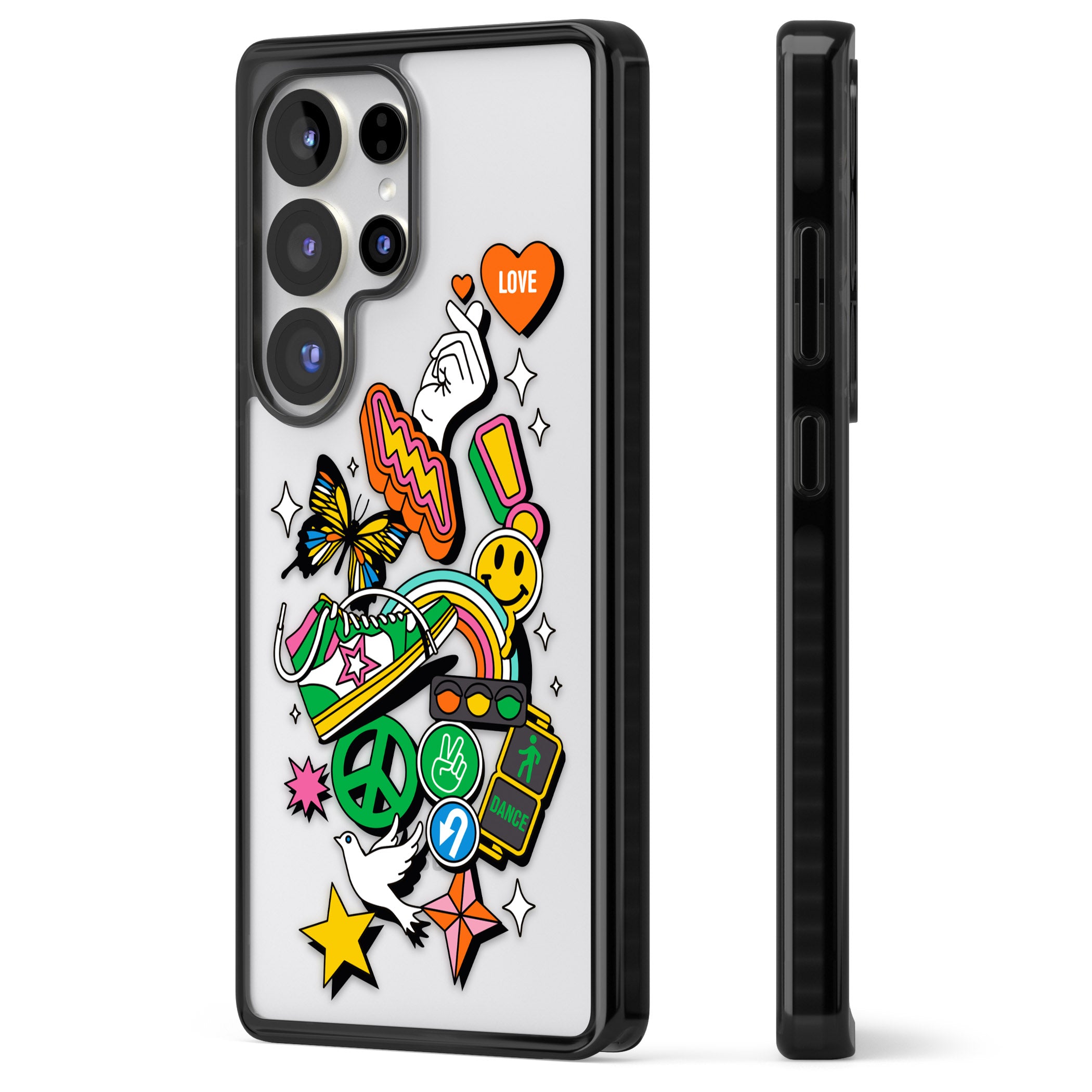 Nostalgic Sticker Collage