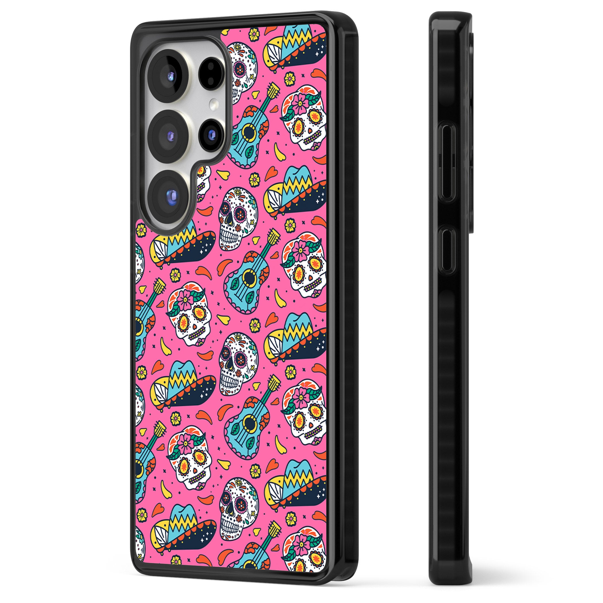 Pink Day Of The Dead Pattern