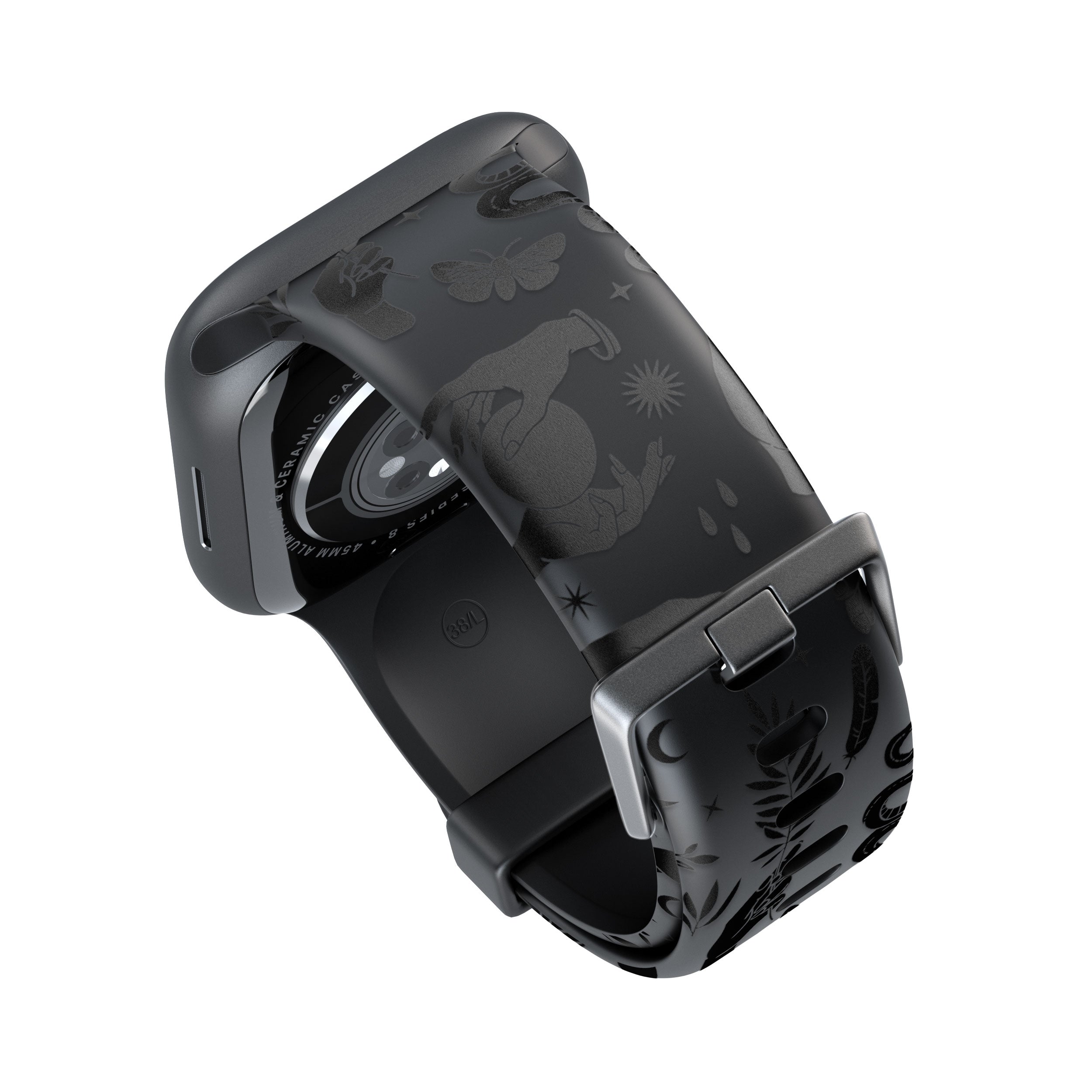 Celestial Pattern (Black) Apple Watch Strap - 38mm / 40mm / 41mm