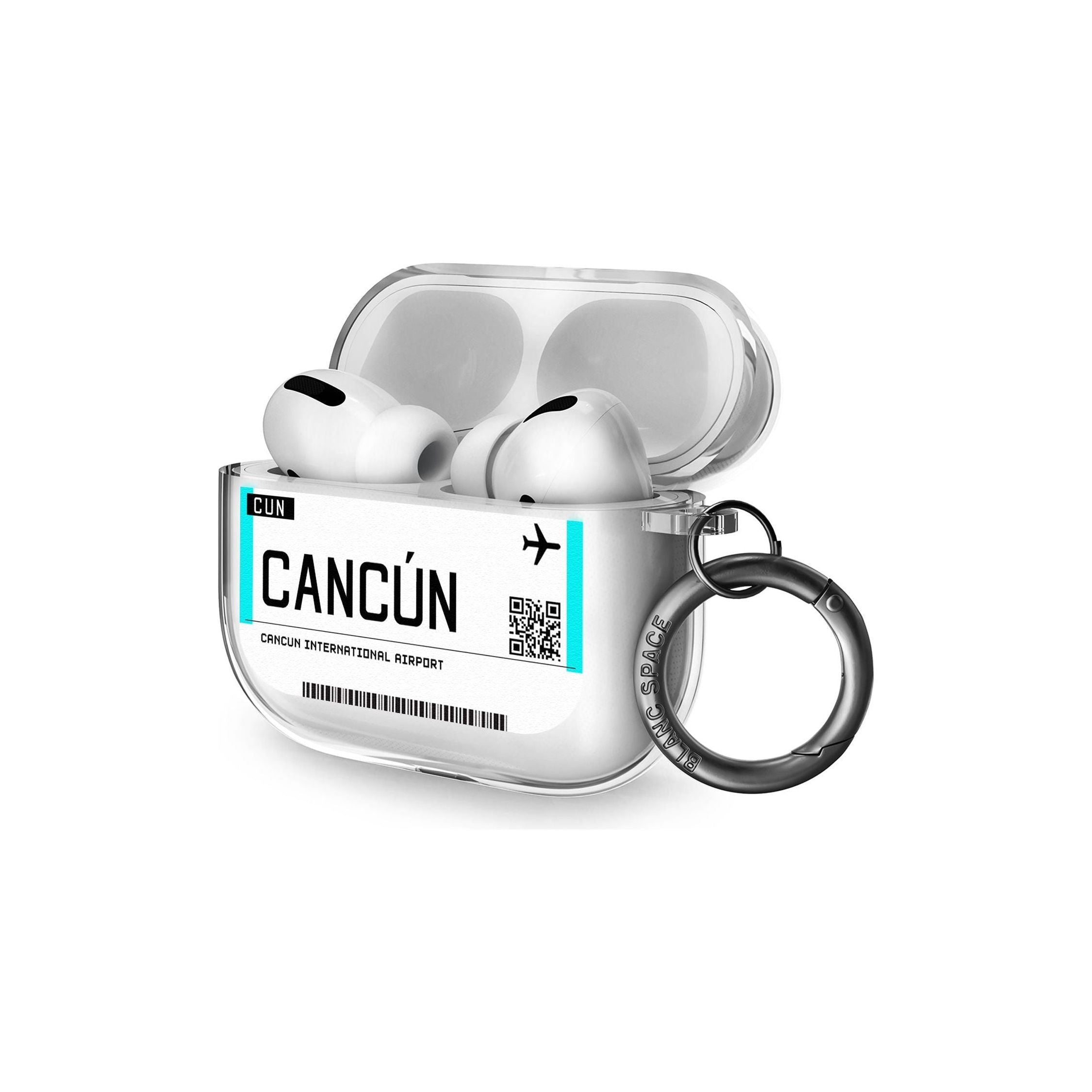 Cancun Boarding Pass Airpods Pro Case