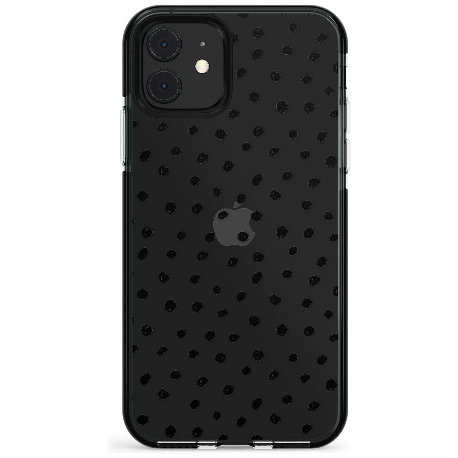 Messy Black Dot Pattern Pink Fade Impact Phone Case for iPhone 11 Pro Max