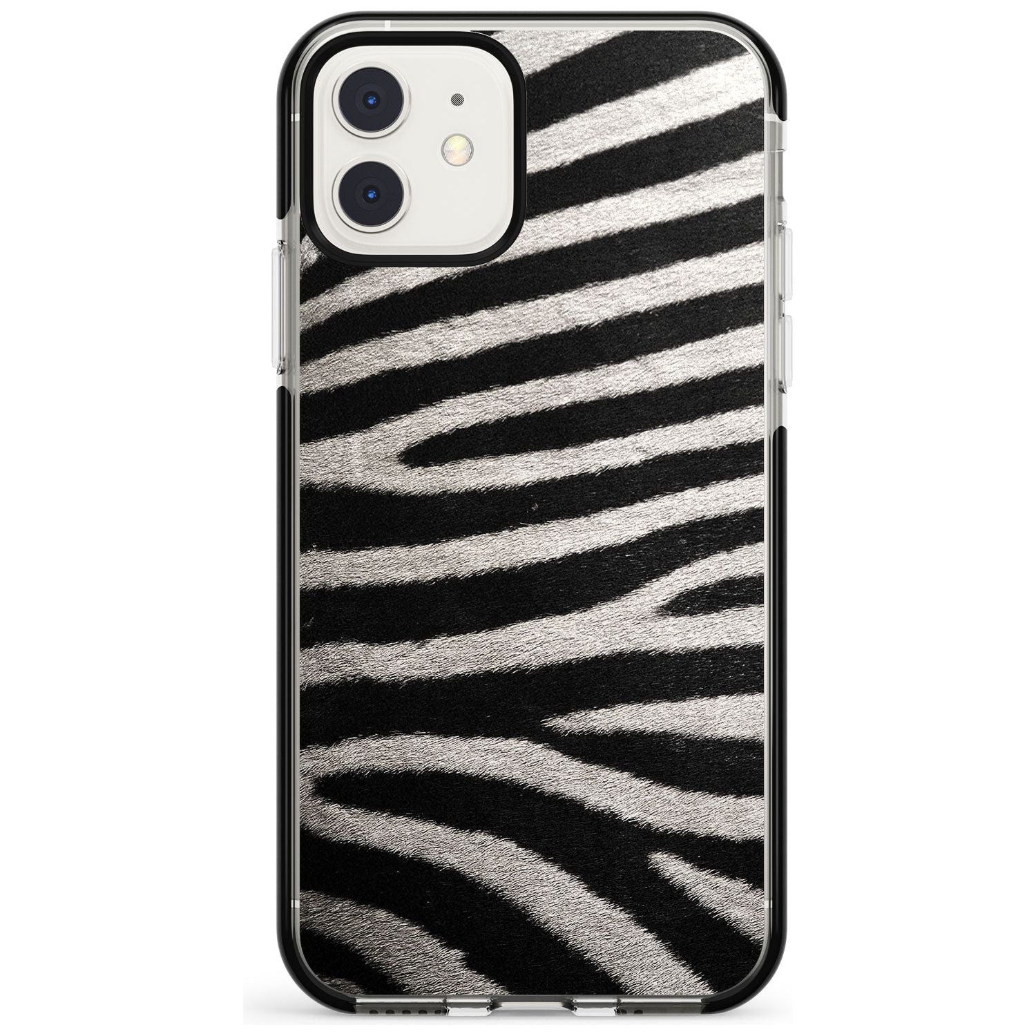 Zebra Print iPhone Case Black Impact Phone Case - Case Warehouse