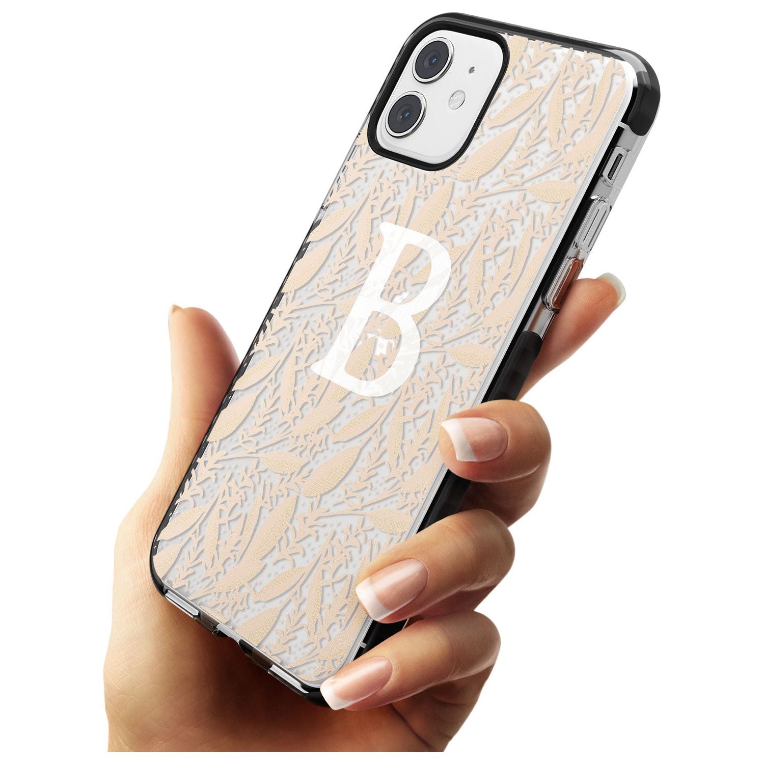 Subtle Monogram Abstract Floral iPhone Case Custom Phone Case - Case Warehouse