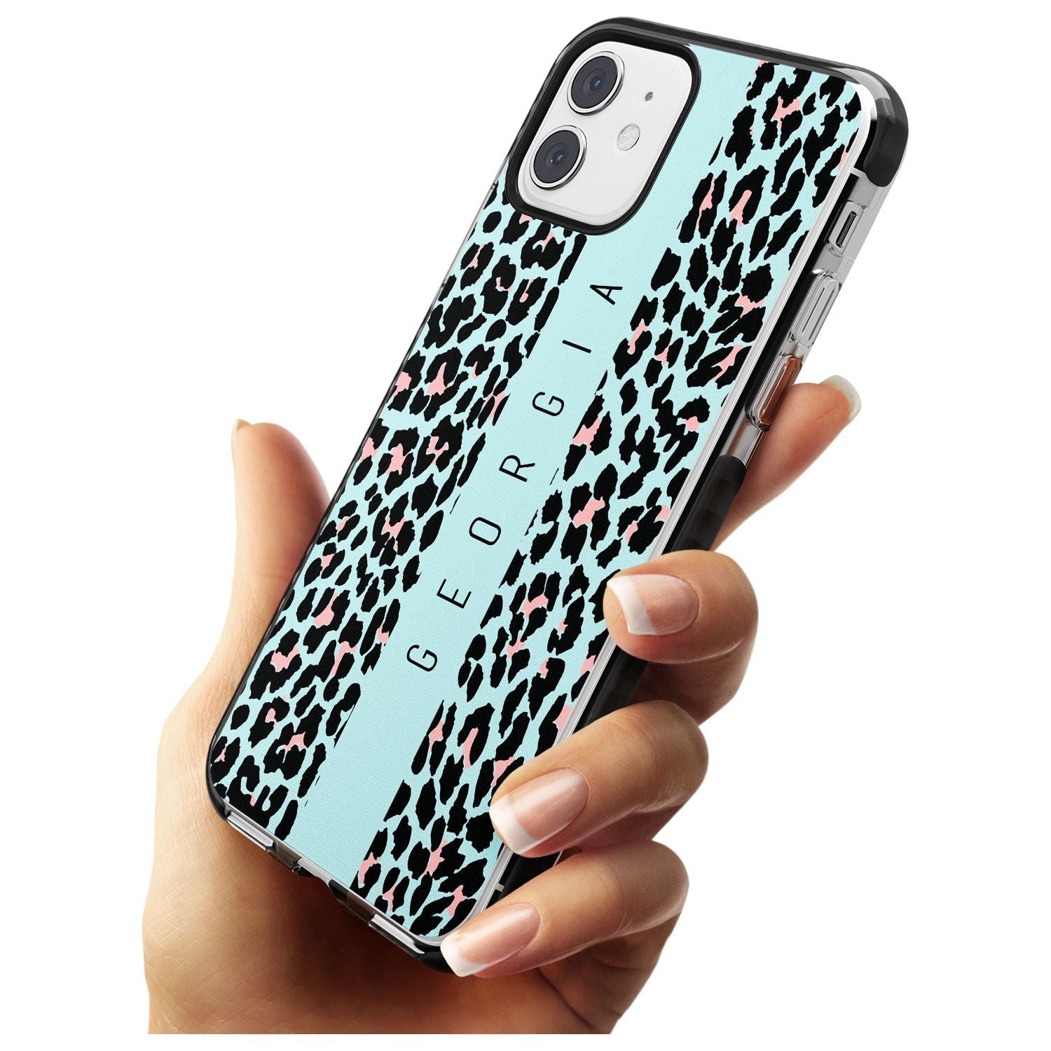 Custom Blue Leopard Spots iPhone Case Custom Phone Case - Case Warehouse