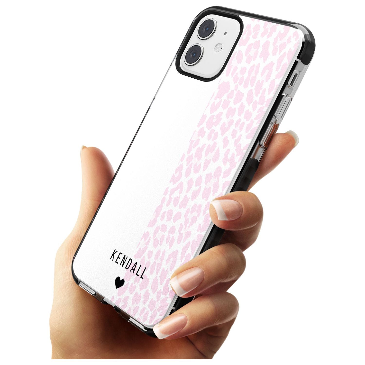 Custom Pink & White Leopard Spots iPhone Case Custom Phone Case - Case Warehouse