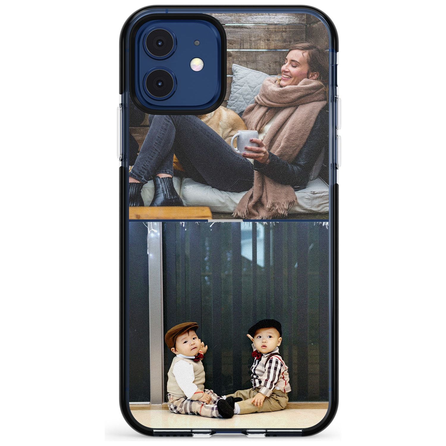 2 Photo Grid Pink Fade Impact Phone Case for iPhone 11 Pro Max