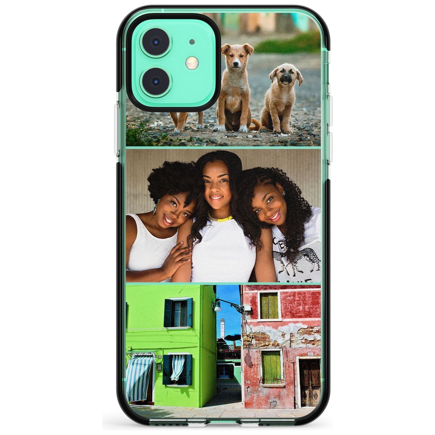 3 Photo Grid Pink Fade Impact Phone Case for iPhone 11 Pro Max