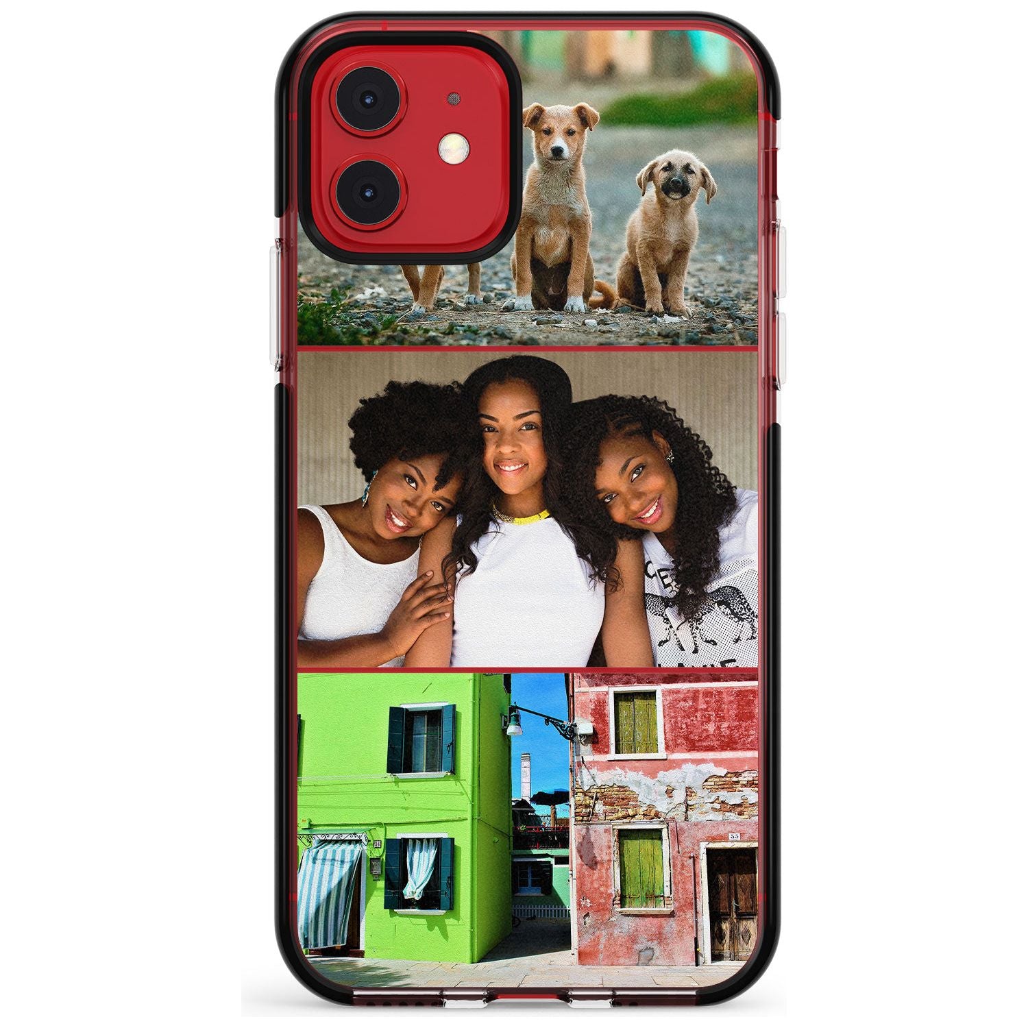 3 Photo Grid Pink Fade Impact Phone Case for iPhone 11 Pro Max