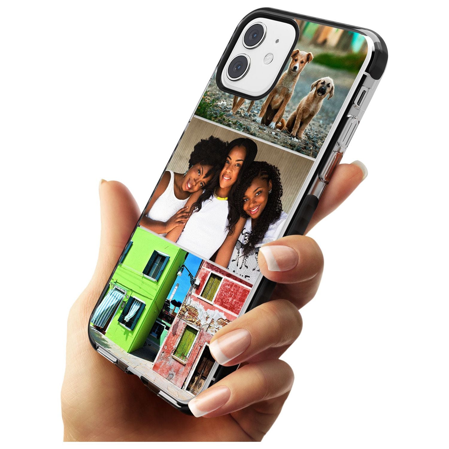 3 Photo Grid Pink Fade Impact Phone Case for iPhone 11 Pro Max