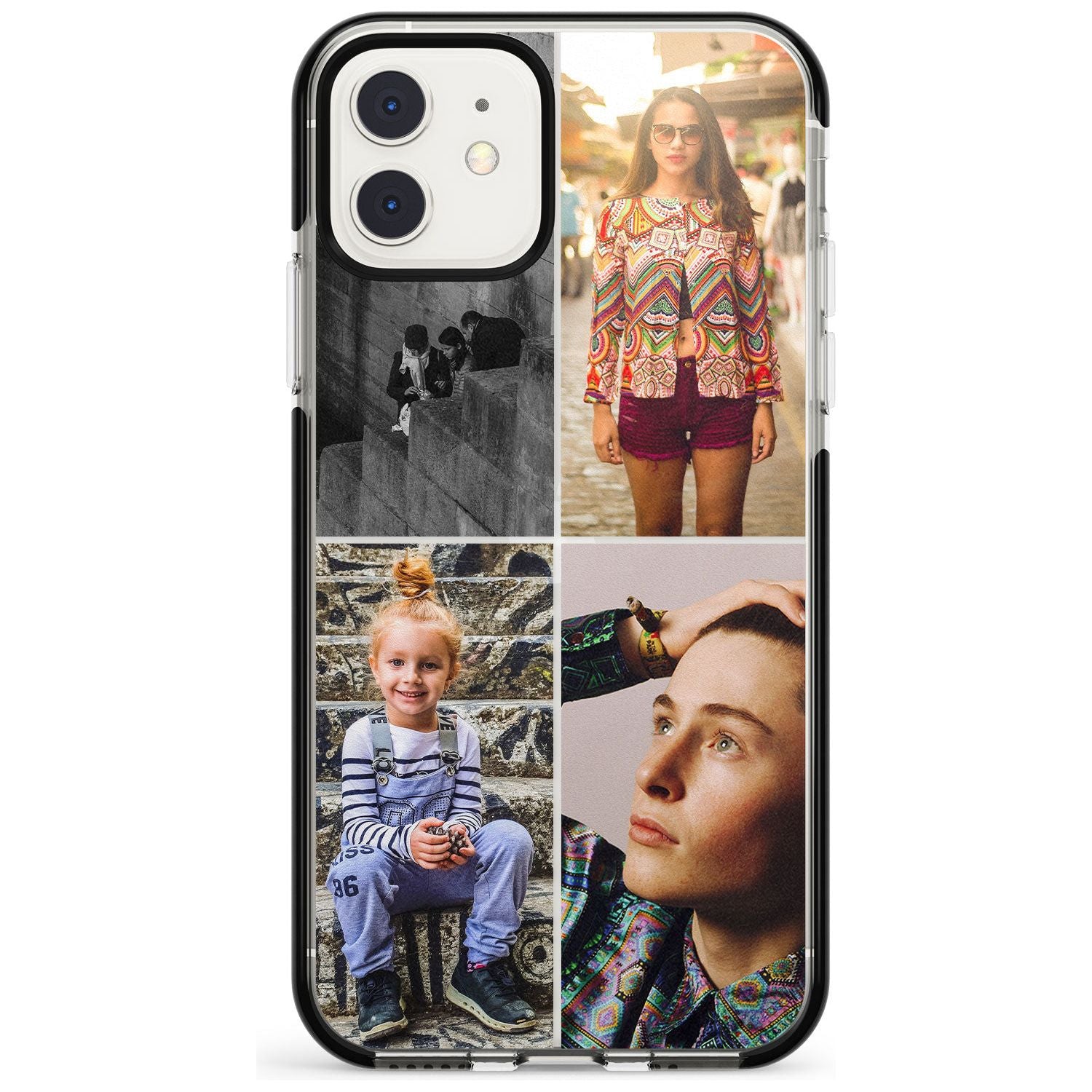 4 Photo Grid Pink Fade Impact Phone Case for iPhone 11 Pro Max