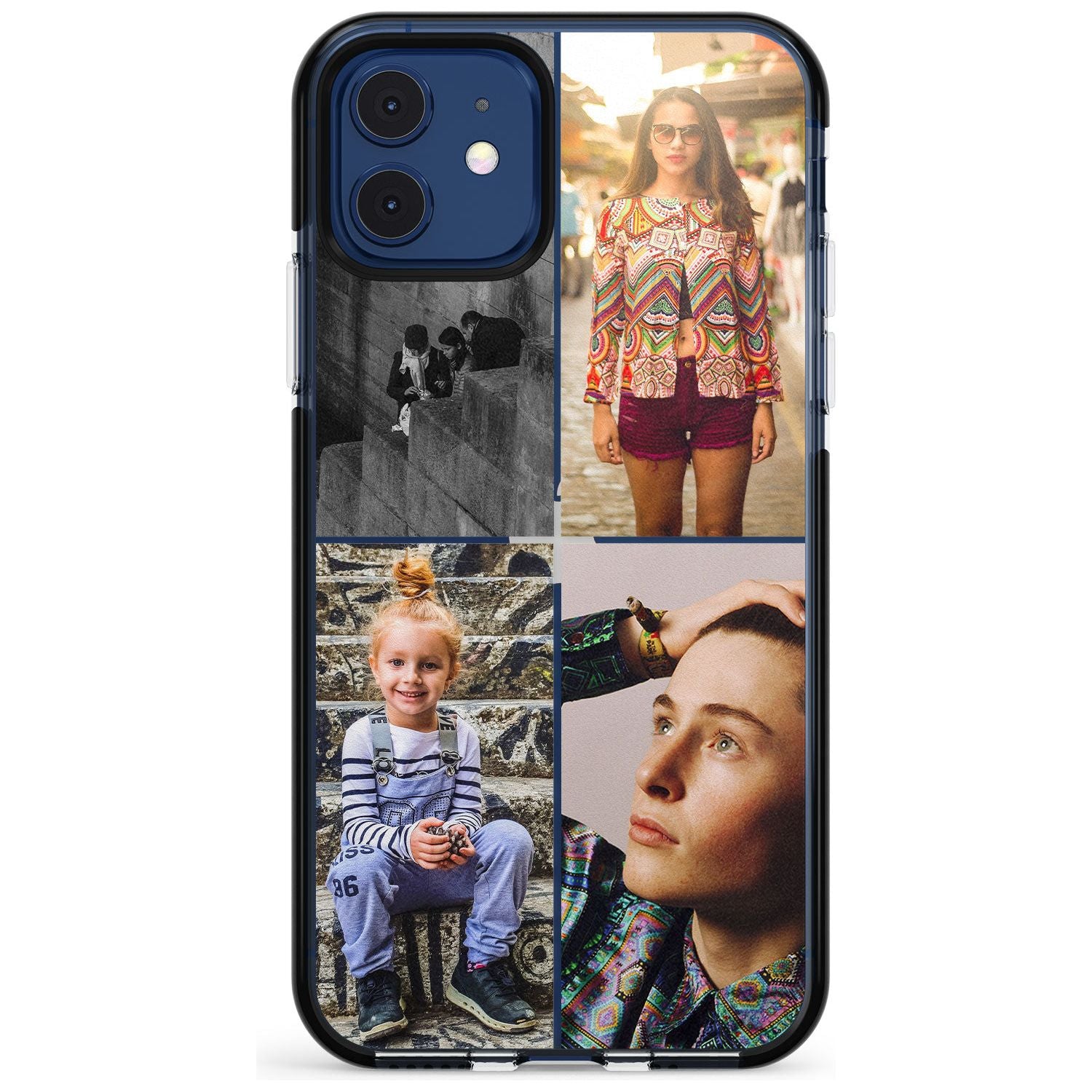 4 Photo Grid Pink Fade Impact Phone Case for iPhone 11 Pro Max