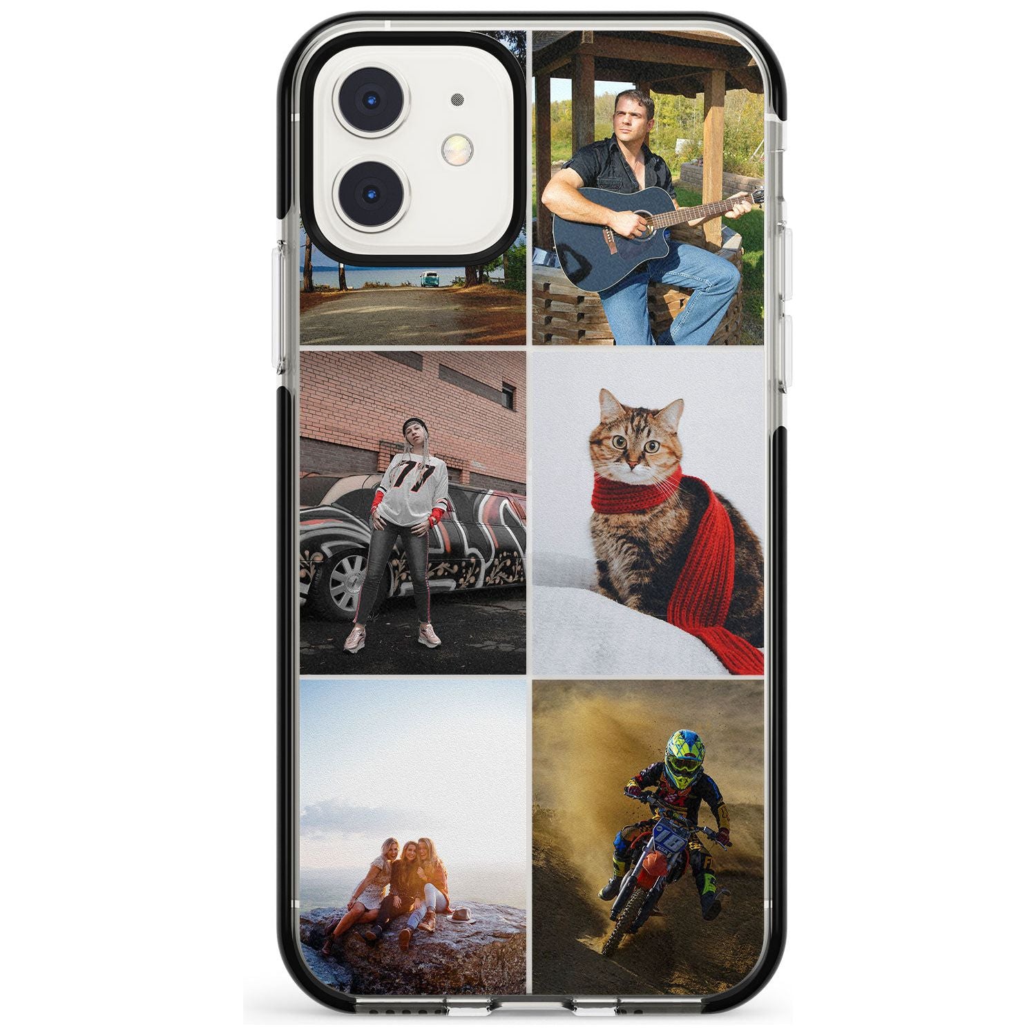 6 Photo Grid Pink Fade Impact Phone Case for iPhone 11 Pro Max