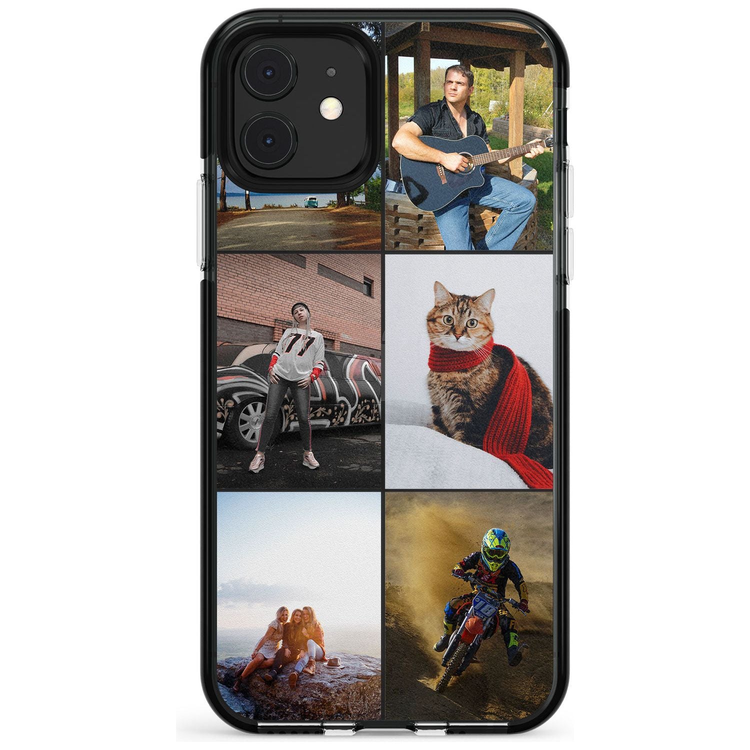 6 Photo Grid Pink Fade Impact Phone Case for iPhone 11 Pro Max