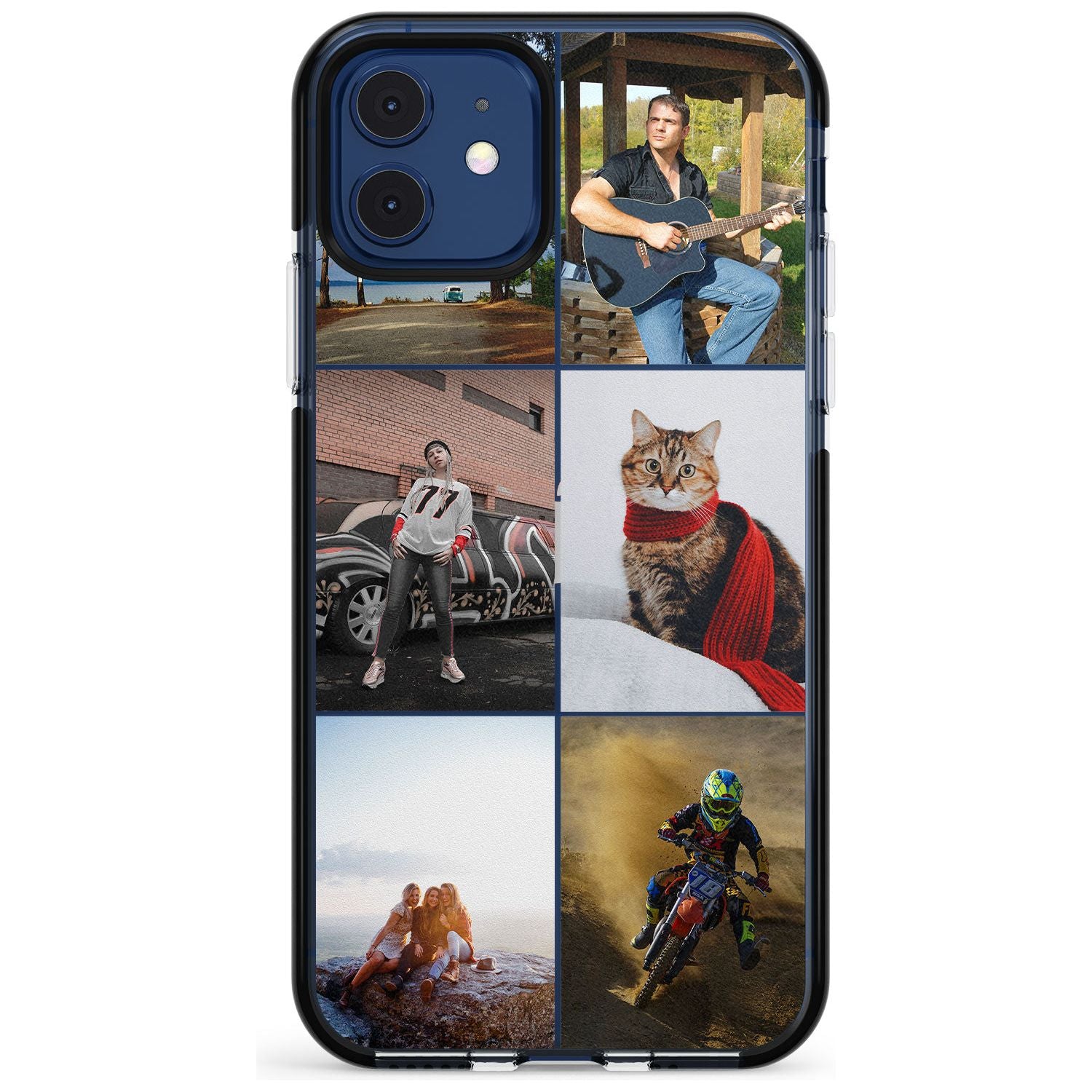 6 Photo Grid Pink Fade Impact Phone Case for iPhone 11 Pro Max