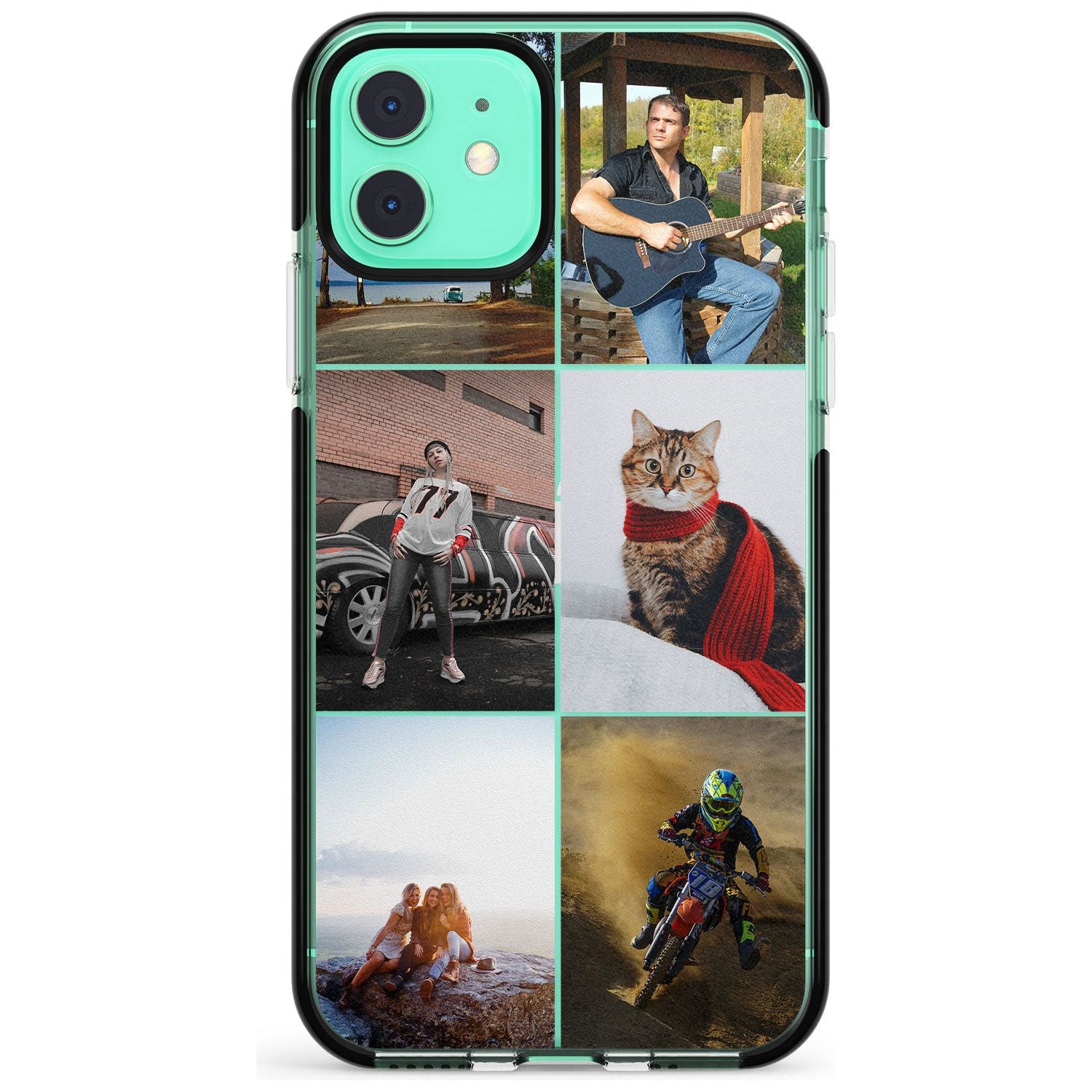 6 Photo Grid Pink Fade Impact Phone Case for iPhone 11 Pro Max