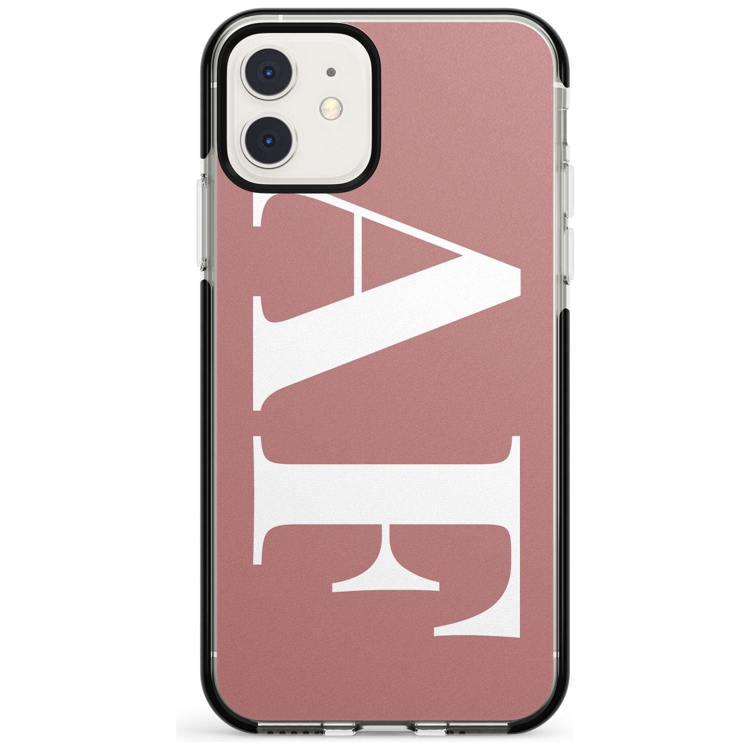 White & Rose Personalised iPhone Case Black Impact Custom Phone Case - Case Warehouse