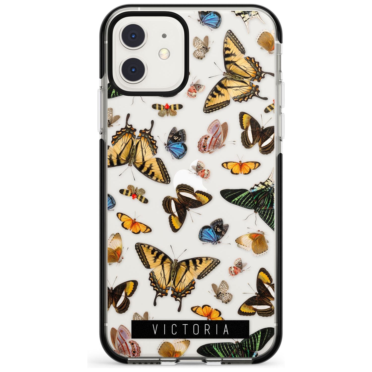 Custom Photorealistic Butterfly iPhone Case Black Impact Custom Phone Case - Case Warehouse