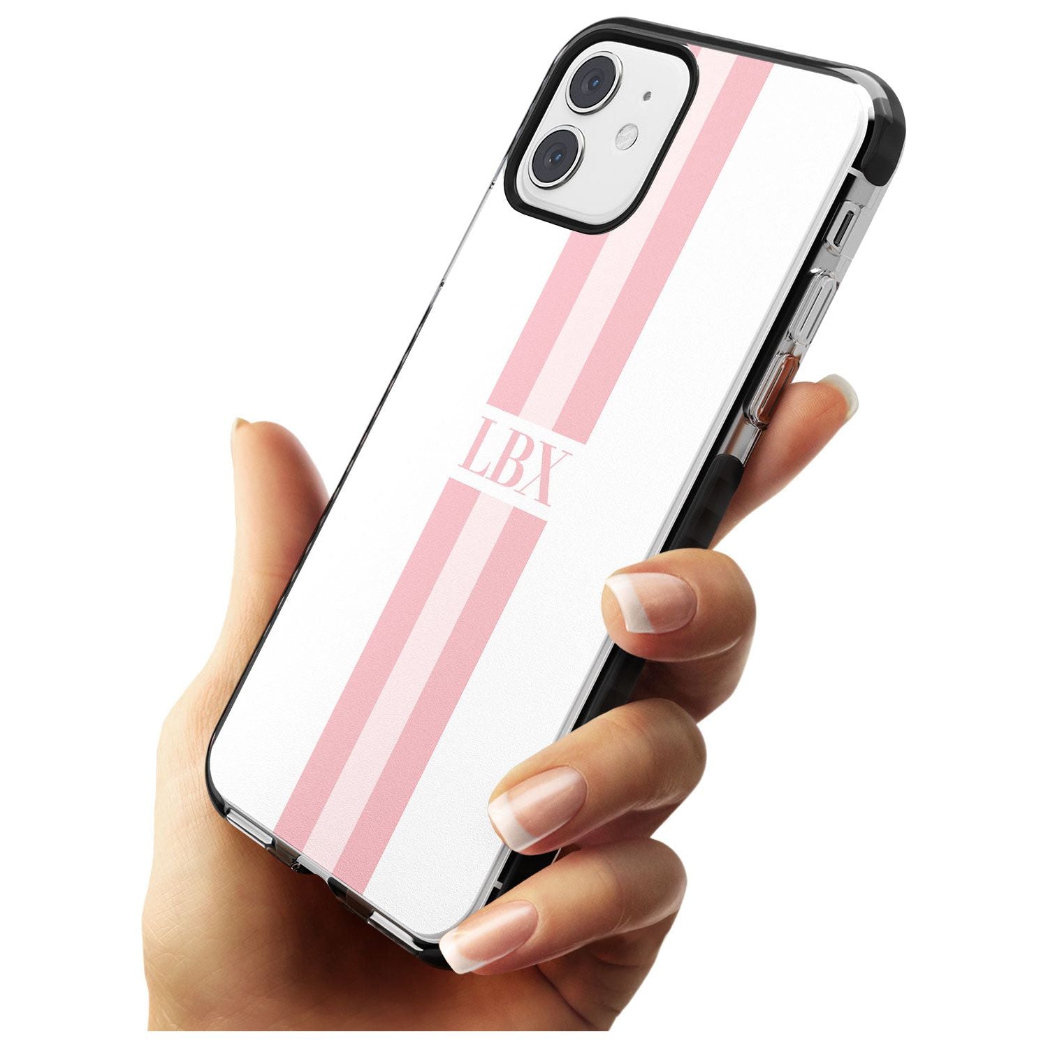 Minimal Pink Stripes iPhone Case Custom Phone Case - Case Warehouse