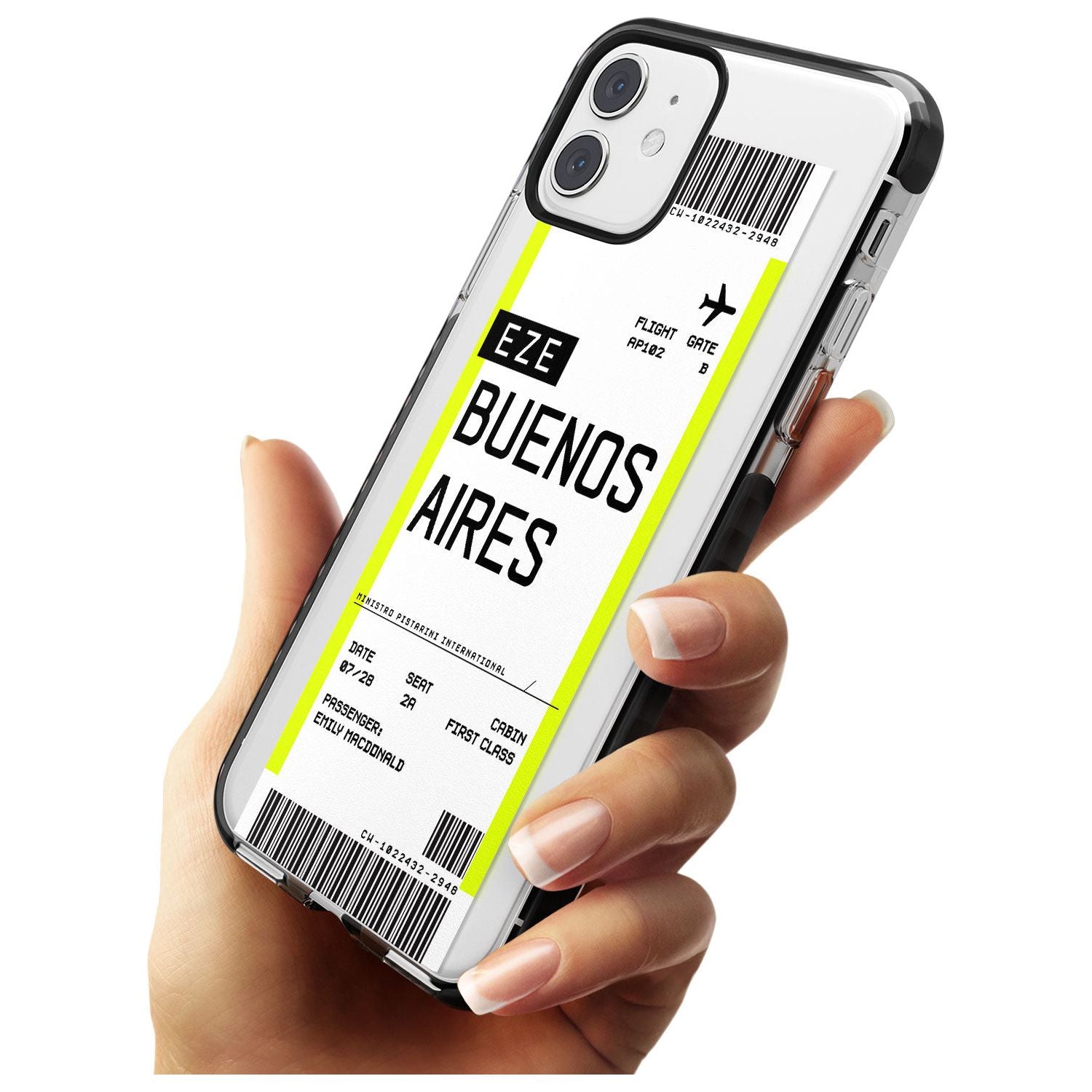 Buenos Aires Boarding Pass iPhone Case Custom Phone Case - Case Warehouse