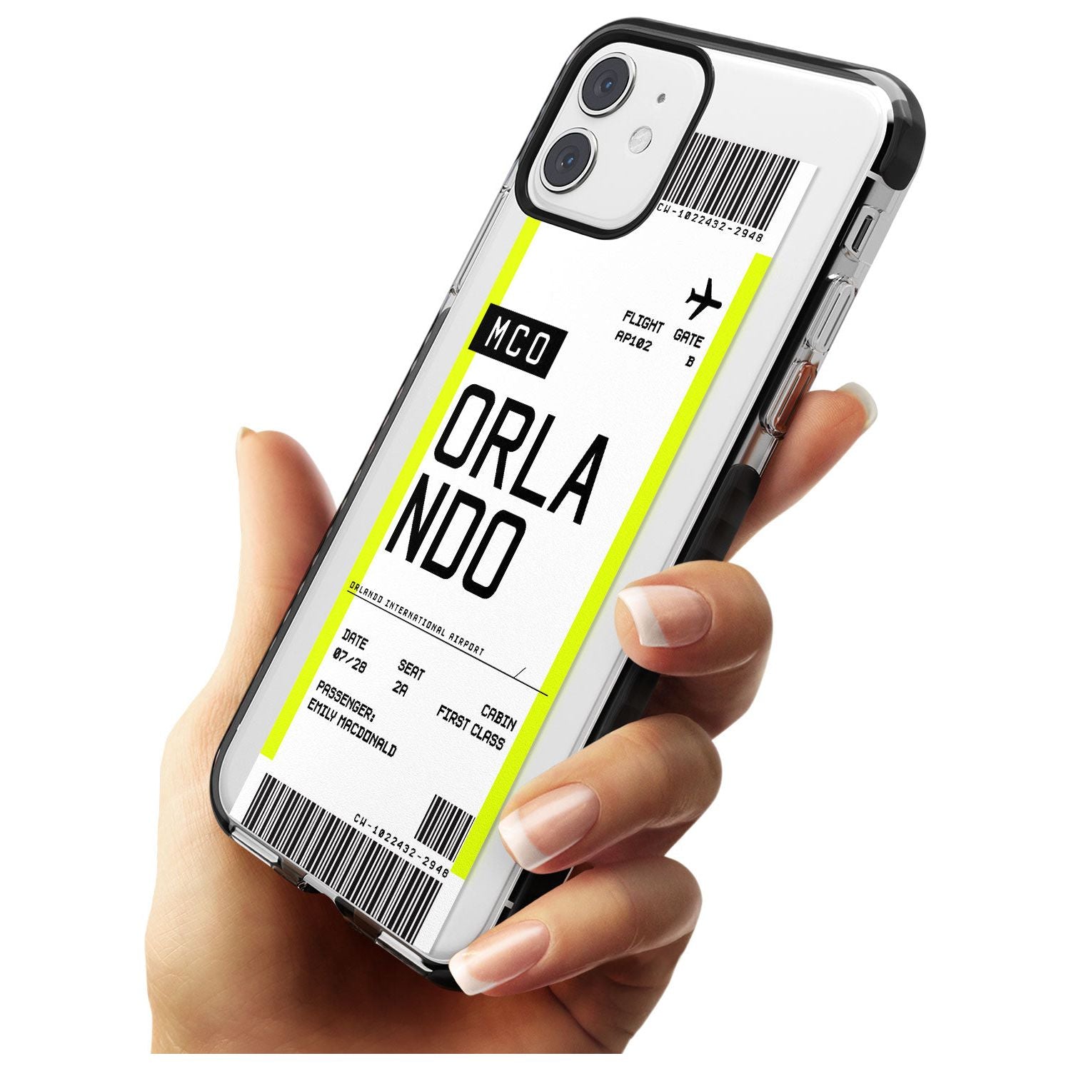Orlando Boarding Pass iPhone Case Custom Phone Case - Case Warehouse