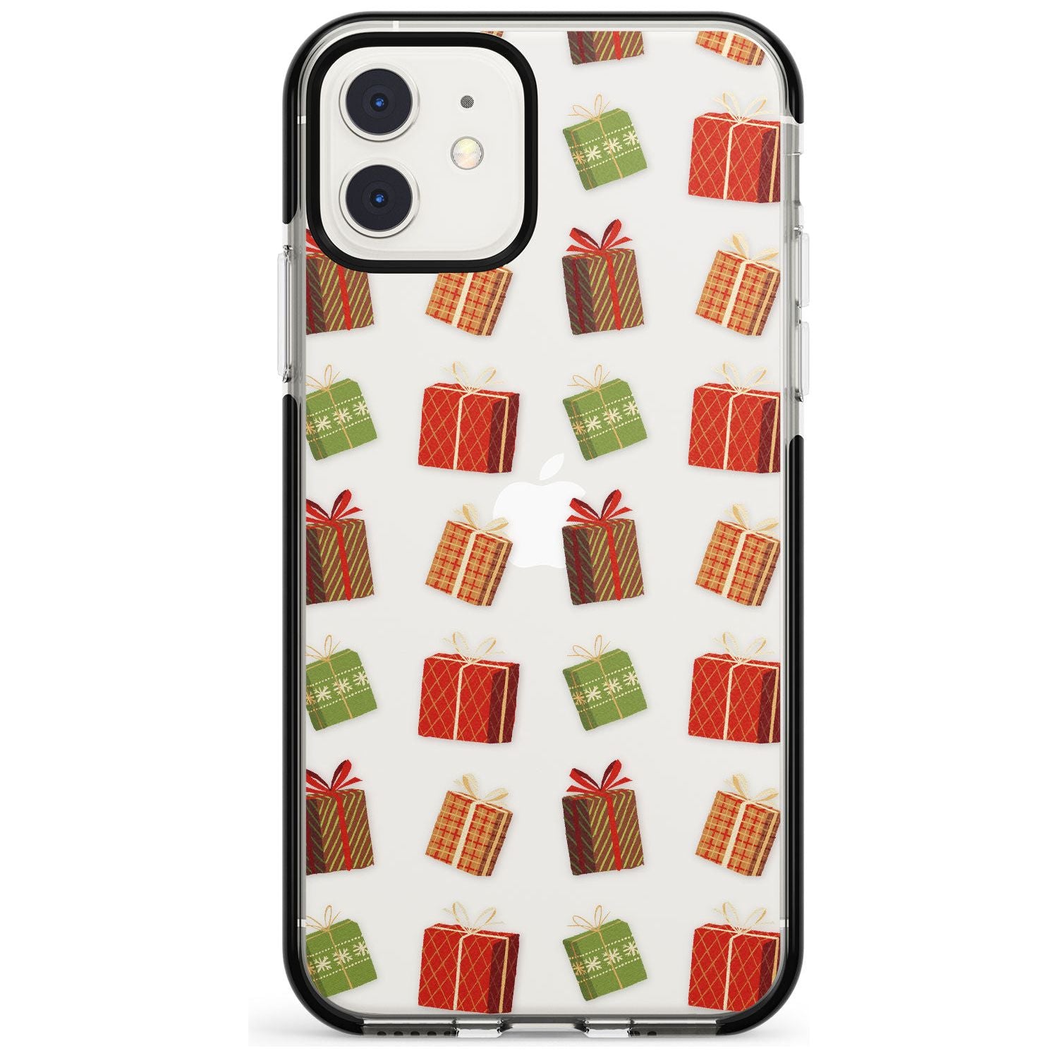 Christmas Presents Pattern Black Impact Phone Case for iPhone 11 Pro Max