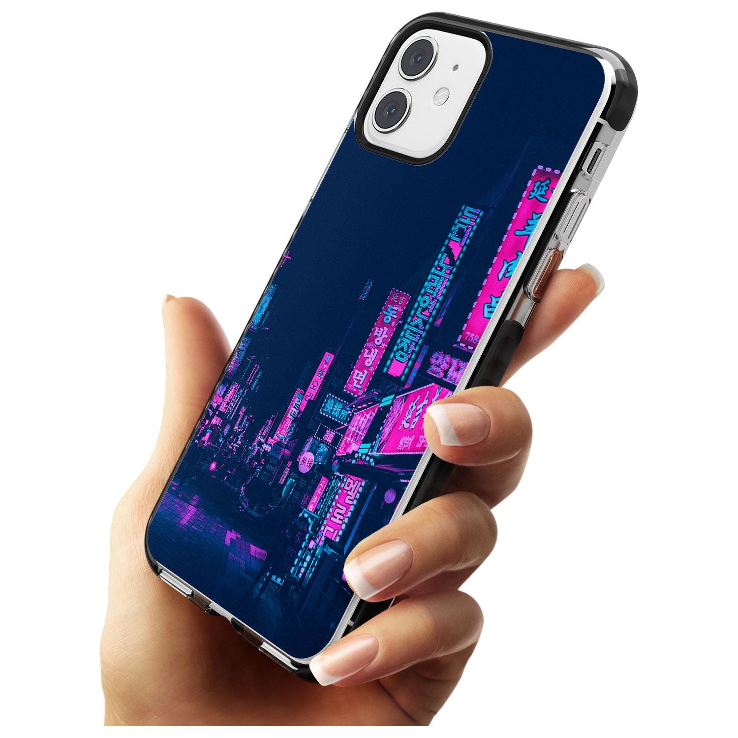 Pink & Turquoise - Neon Cities iPhone Case Phone Case - Case Warehouse