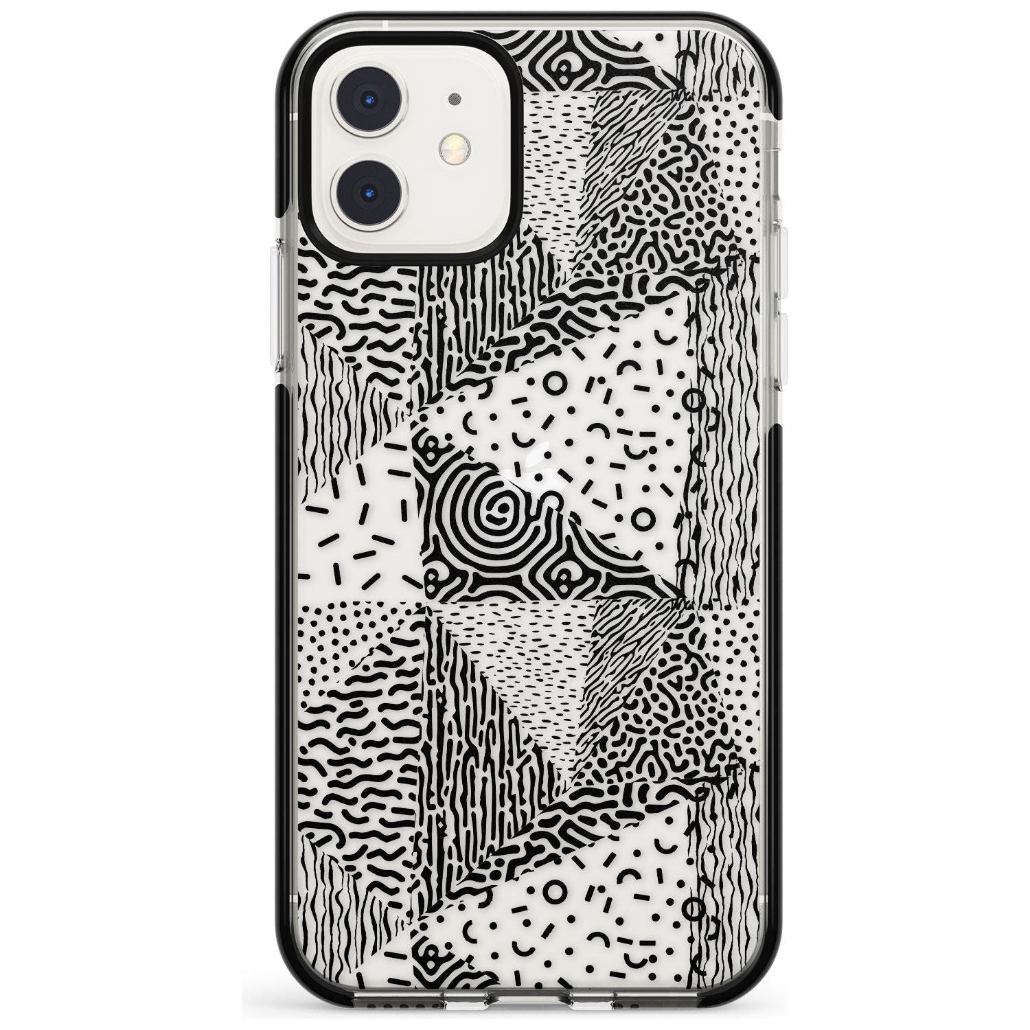 Pattern Mashup (Black) Pink Fade Impact Phone Case for iPhone 11 Pro Max