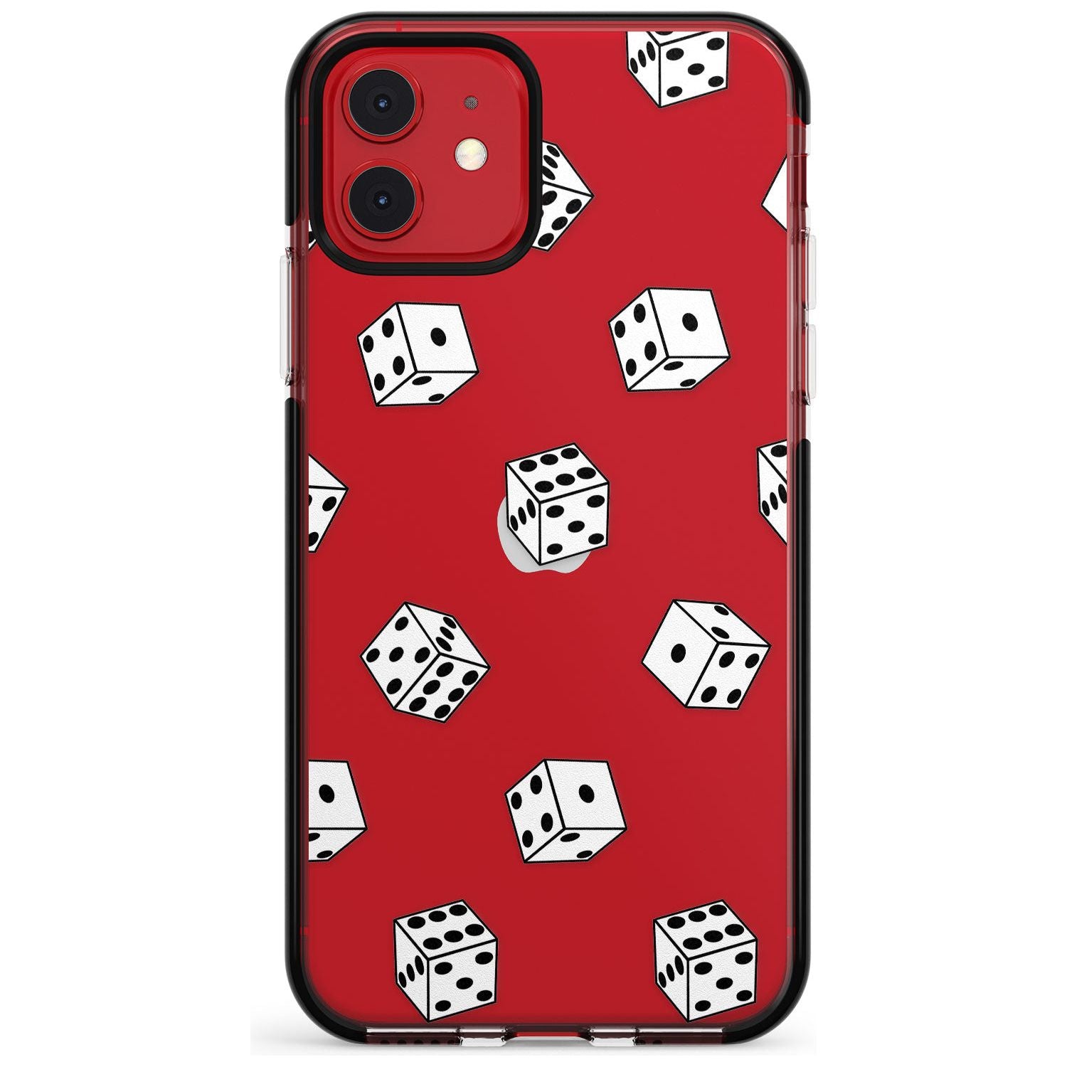 Clear Dice Pattern Black Impact Phone Case for iPhone 11 Pro Max