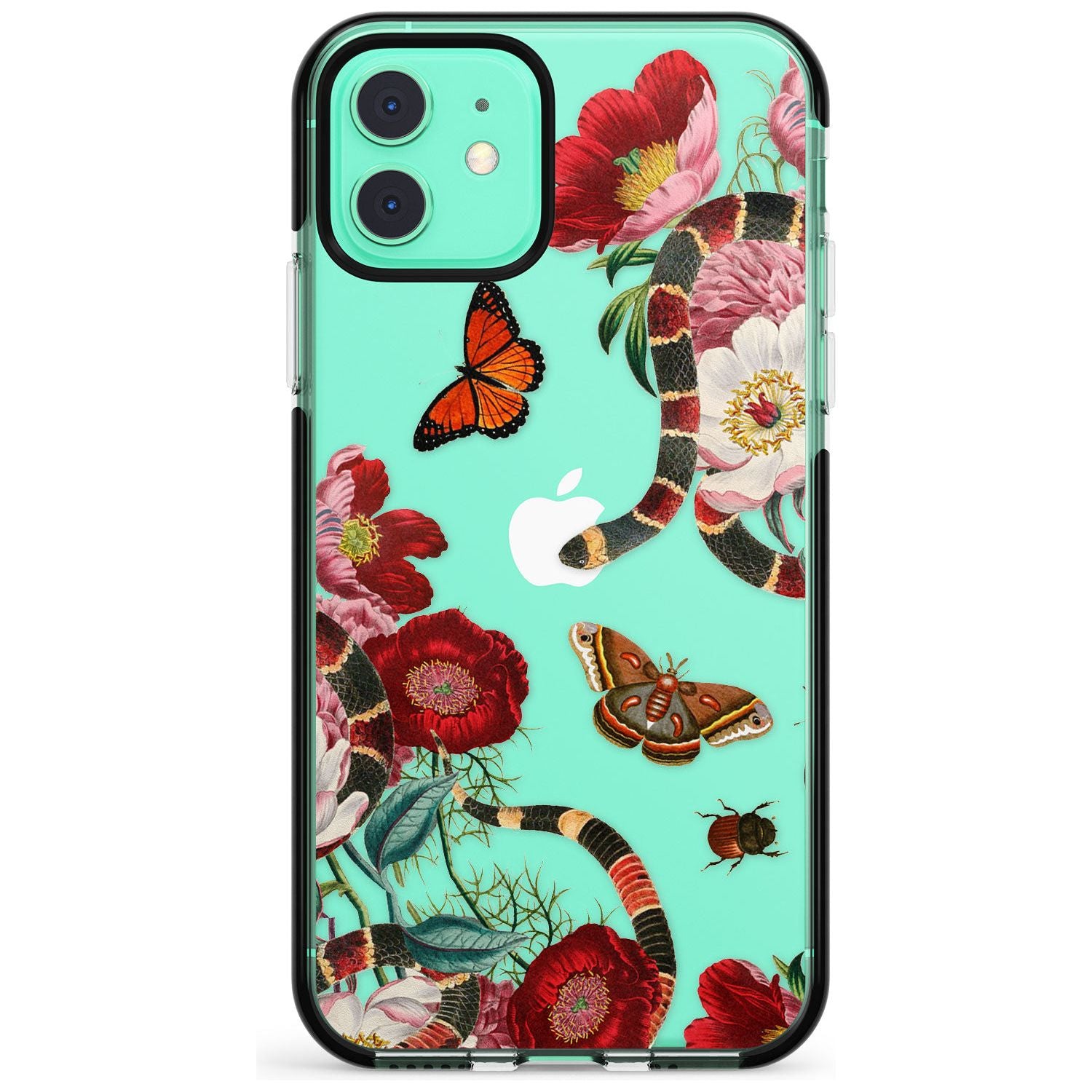 Botanical Snake Pink Fade Impact Phone Case for iPhone 11 Pro Max