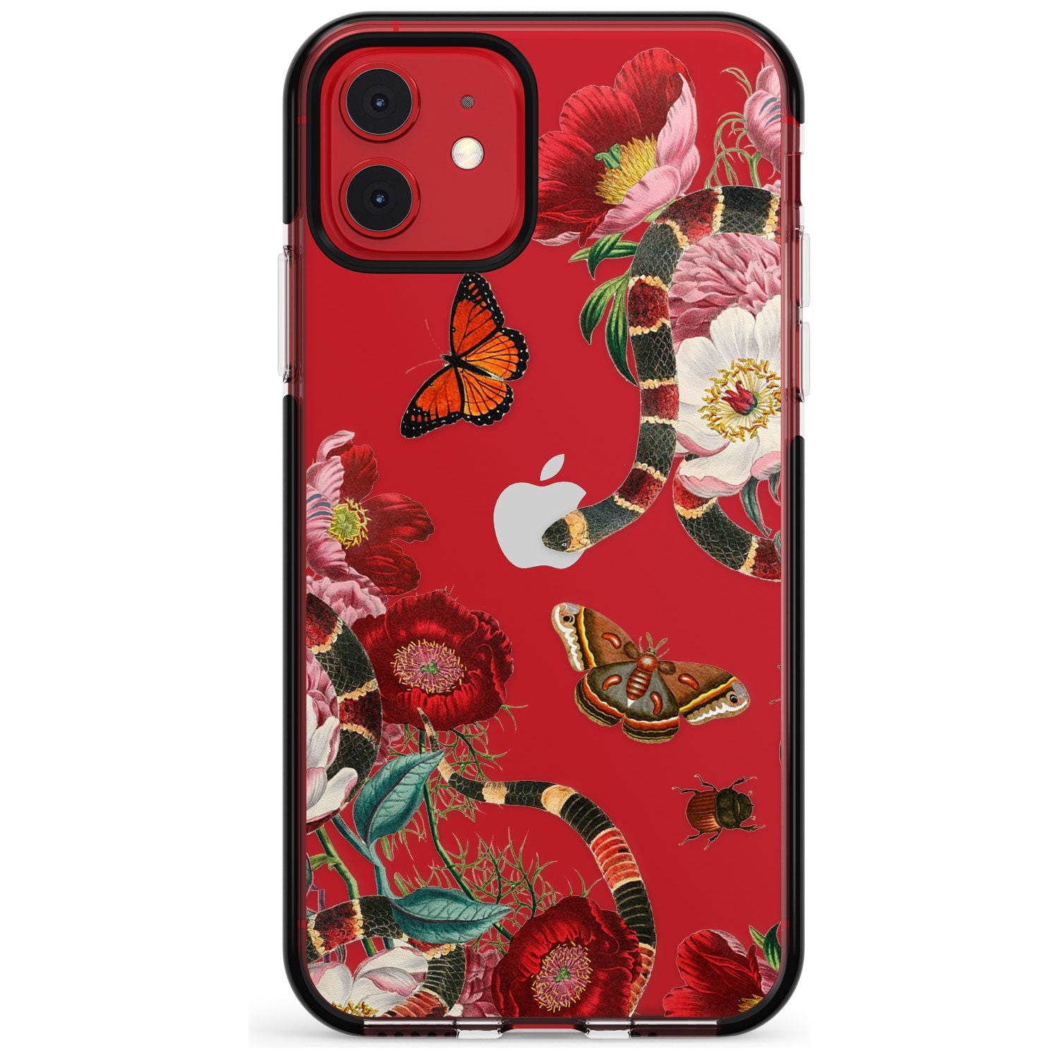 Botanical Snake Pink Fade Impact Phone Case for iPhone 11 Pro Max